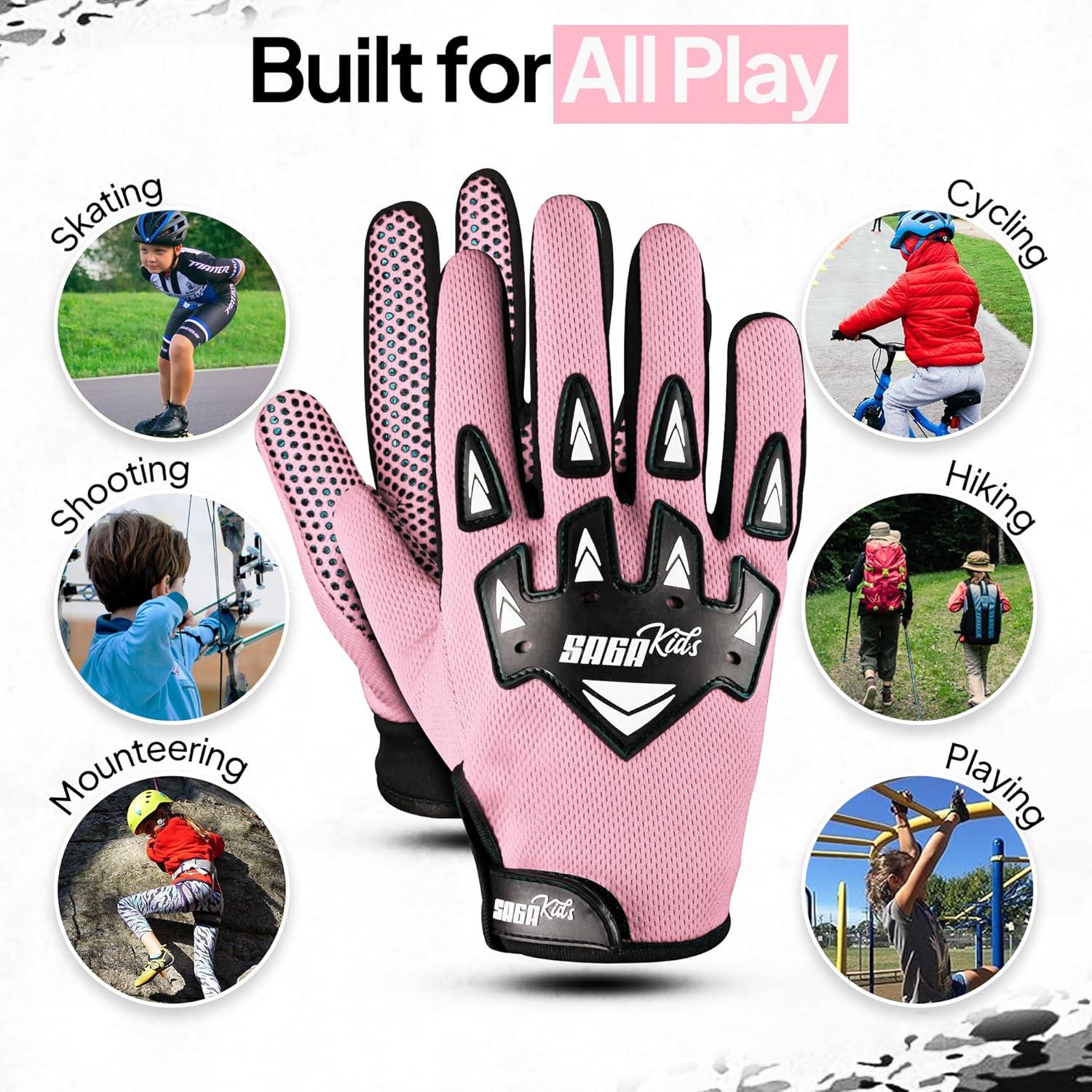 Guantes de Motocicleta SAGA SPORTS Kids-MBG para Niños