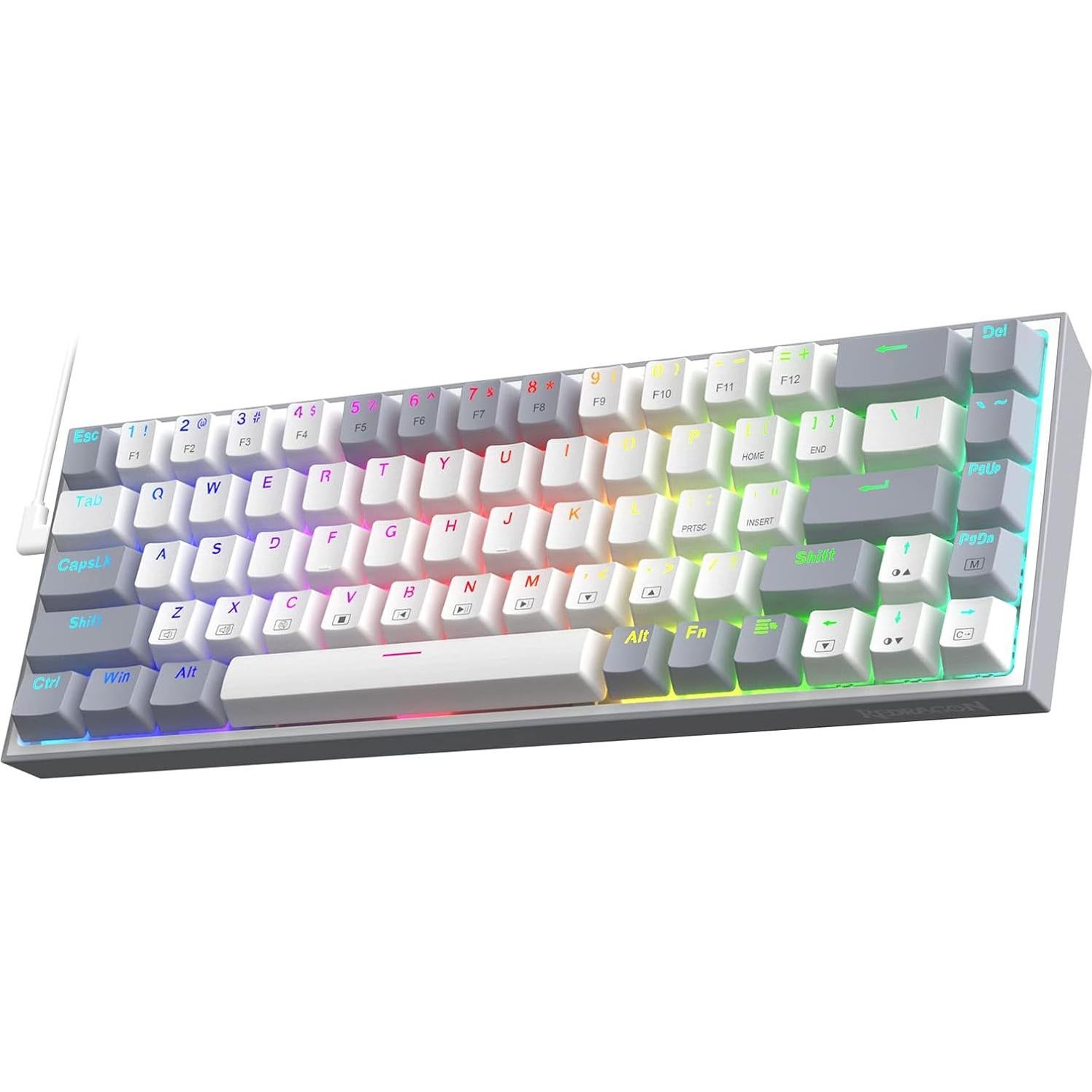 Teclado Mecánico Redragon K631 65% RGB Con Cable 68 Teclas