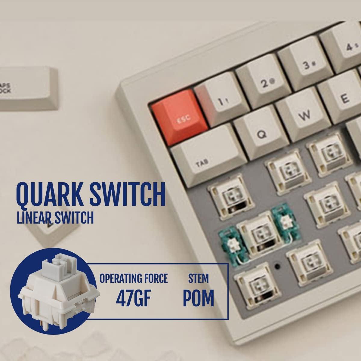 Teclado Mecánico Inalámbrico CIDOO V65 V2 65% RGB Gris