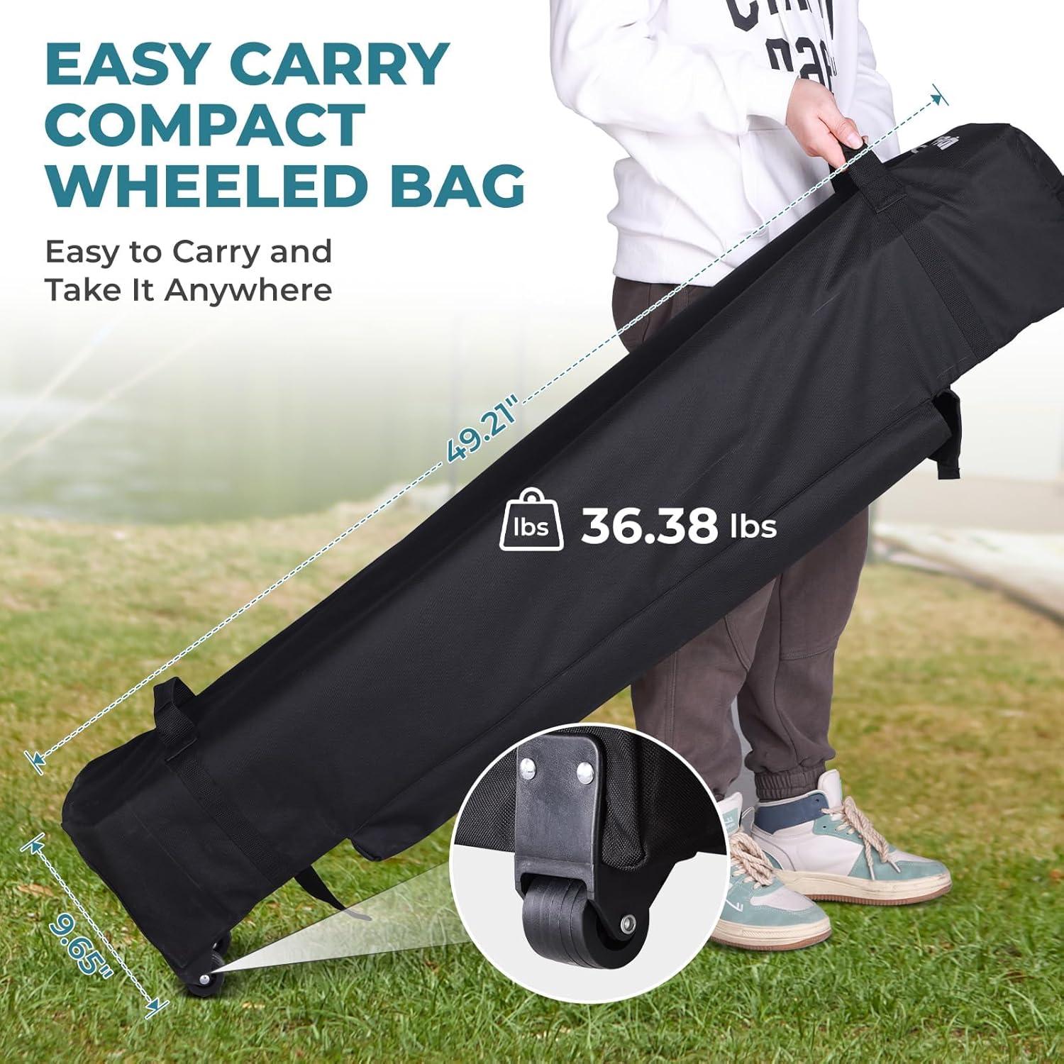 Carpa Plegable FUNDANGO 10x10 Caqui Impermeable UV