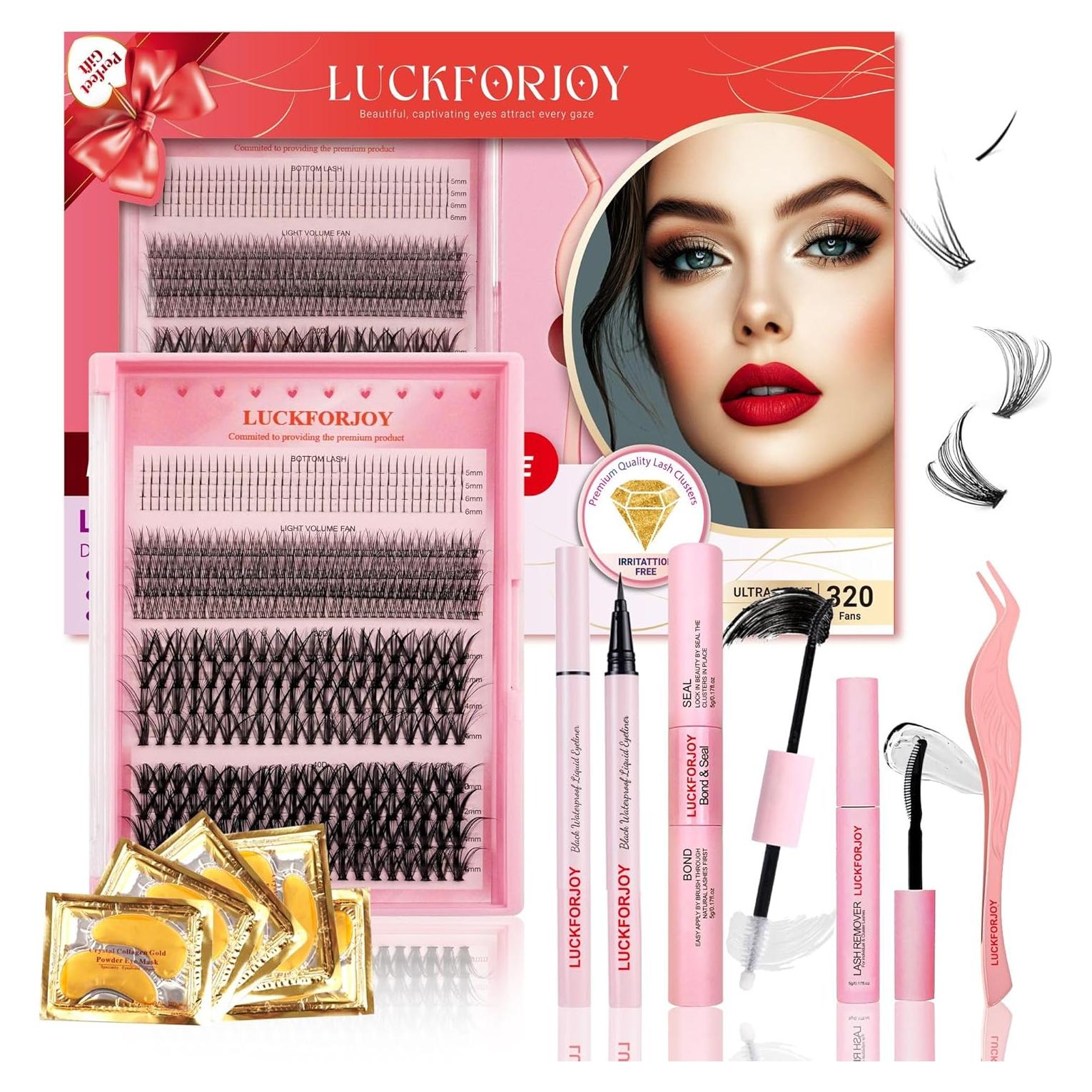 Kit de Extensión de Pestañas LUCKFORJOY 30D 40D 480PCS