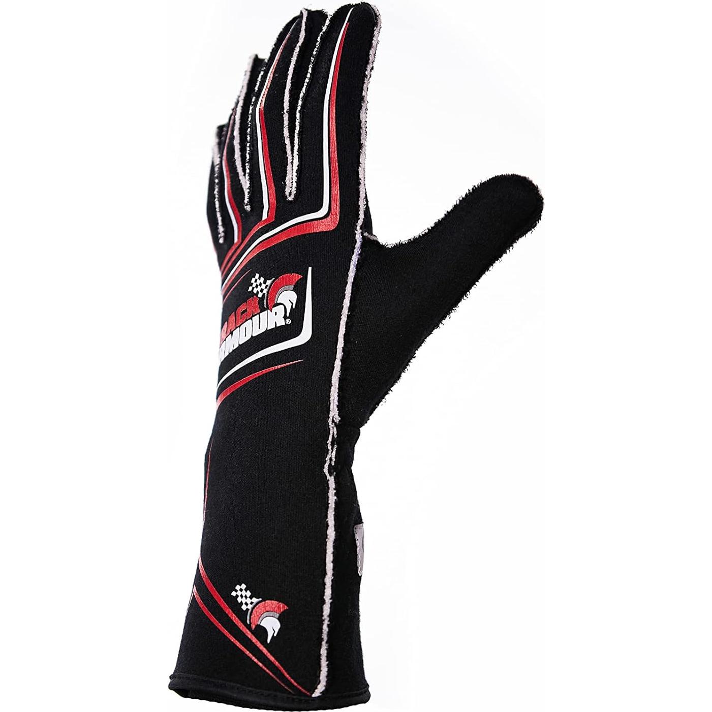 Guante de Carreras TRACK ARMOUR Series 4 Nomex Negro