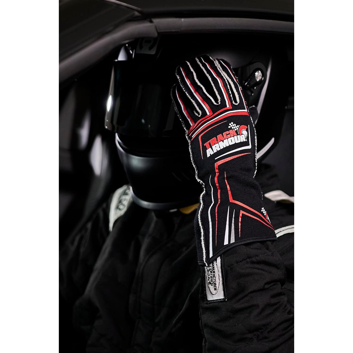 Guante de Carreras TRACK ARMOUR Series 4 Nomex Negro