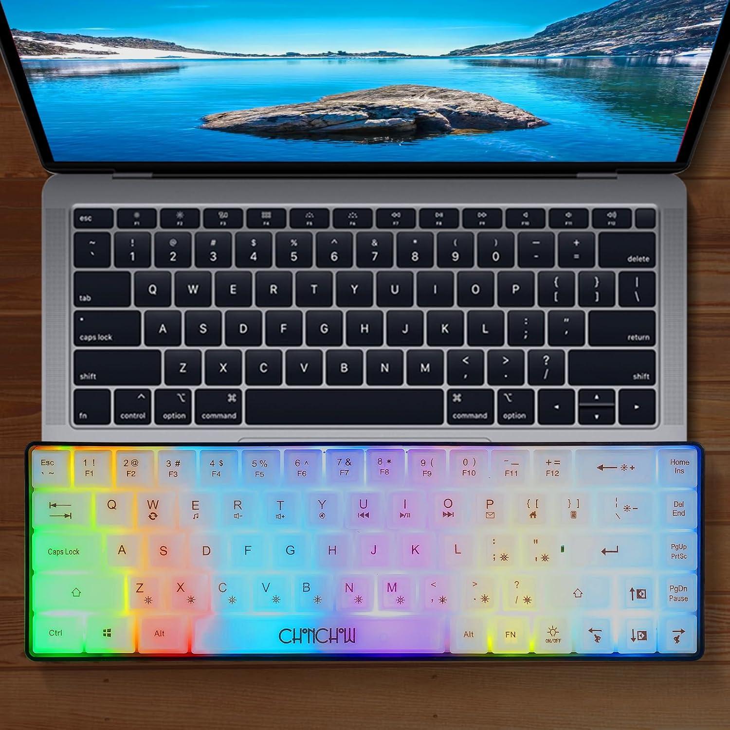 Teclado Gaming Mini 60% CHONCHOW G31D RGB USB C Compacto