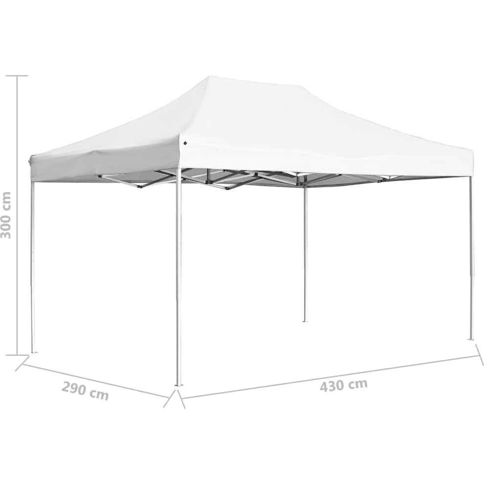 Carpa de Fiesta Plegable MINERWALL 4.5m x 3m Blanca