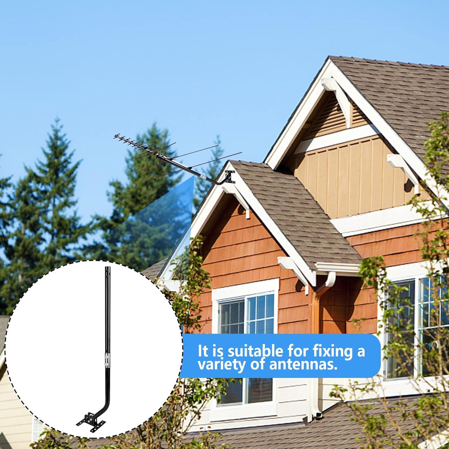 Soporte de Antena de TV Universal LFUTARI Ajustable Negro