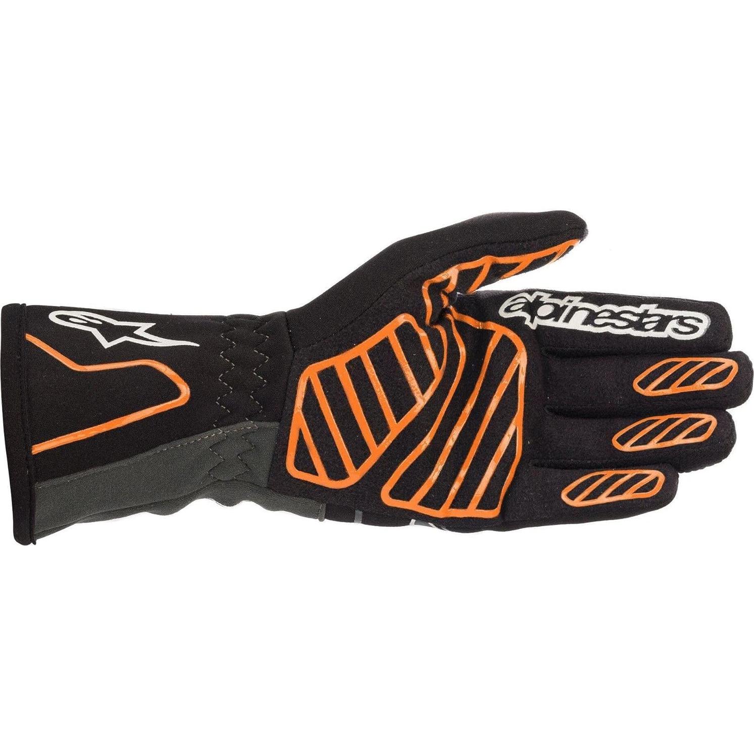 Guantes Alpinestars TECH-1 K V2 Negro/Antracita T. Pequeño