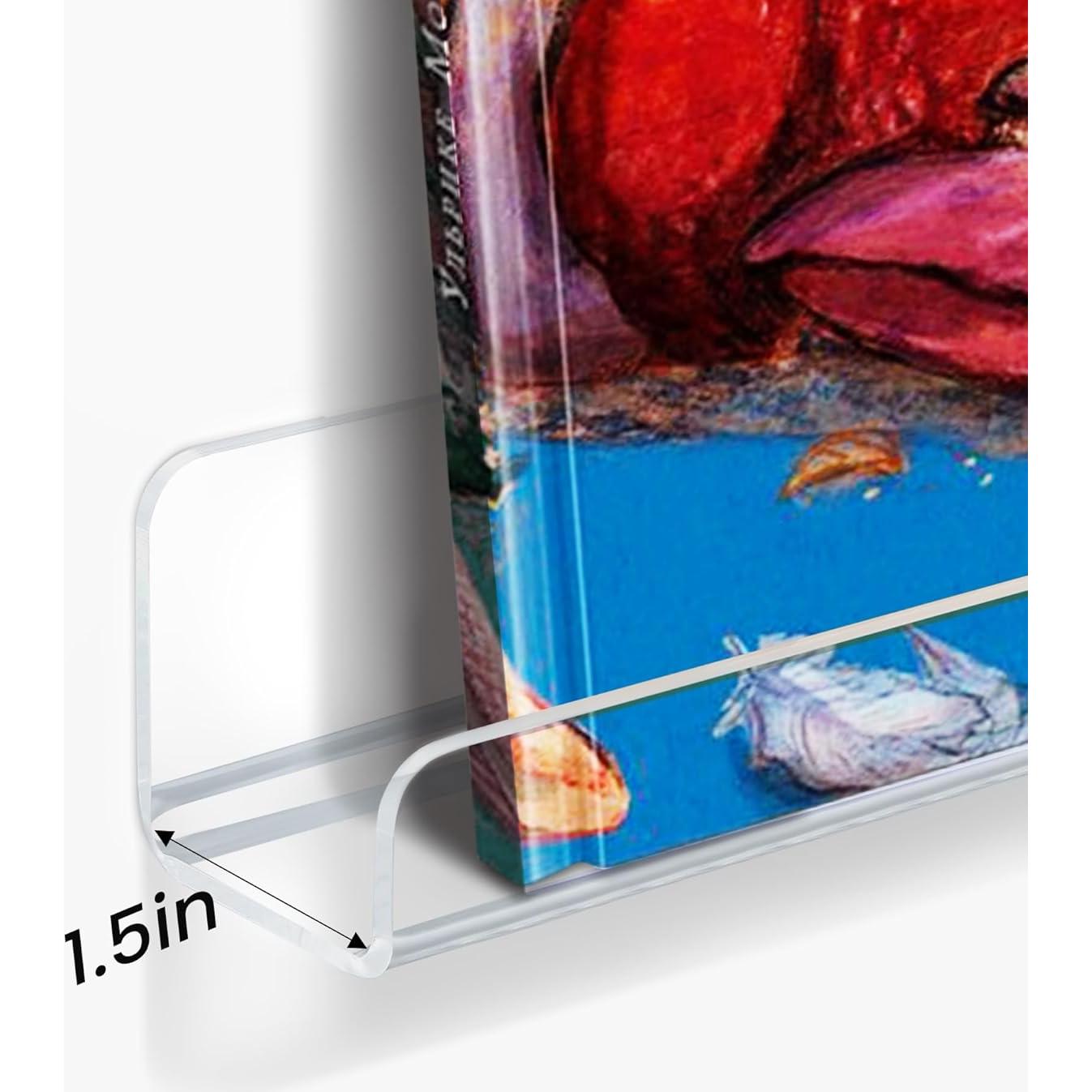 Estantes Acrílicos Transparentes Upsimples 10 Unidades 30.5x4.3 cm