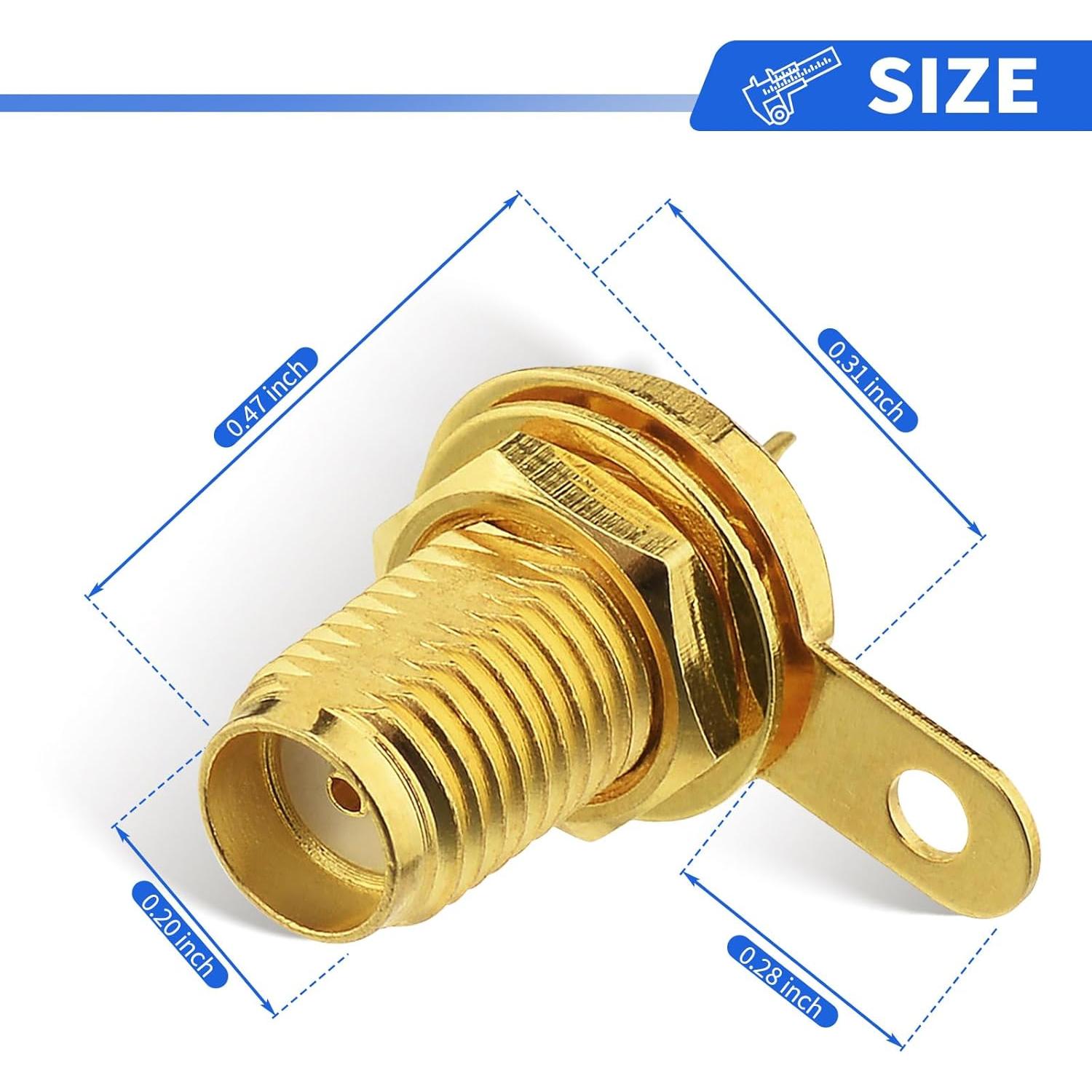 Conector SMA hembra Superbat montaje en panel 5 unidades