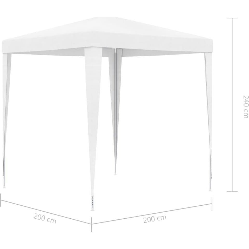 Carpa de Fiesta WEHUOSIF 2.01m x 2.01m Blanca para Jardín