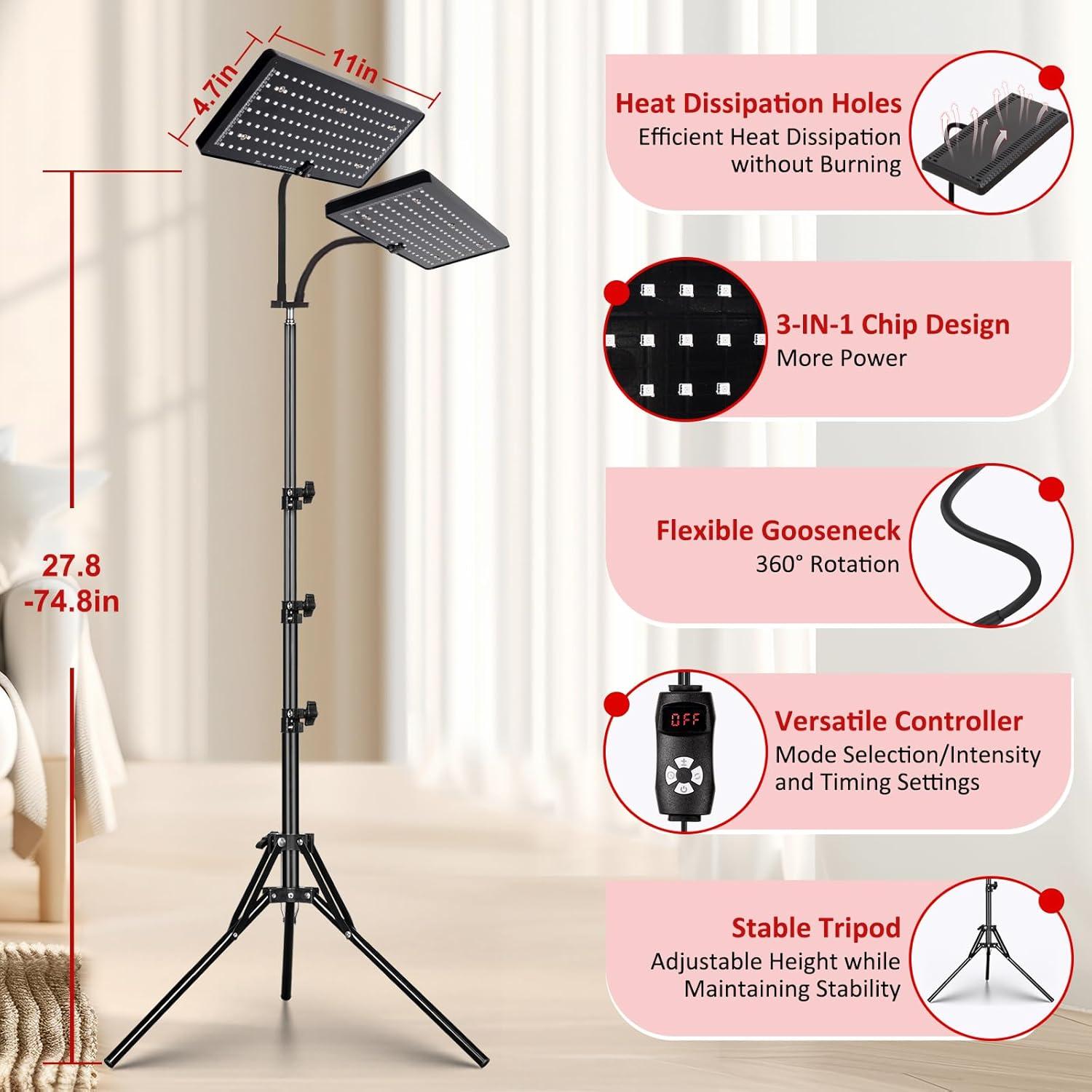 Lámpara de Terapia de Luz Roja SAVILER SVL-13 660nm 850nm