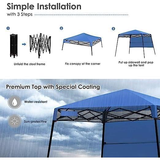 Carpa Plegable Fireflowery 2.13m x 2.13m para Camping y Playa