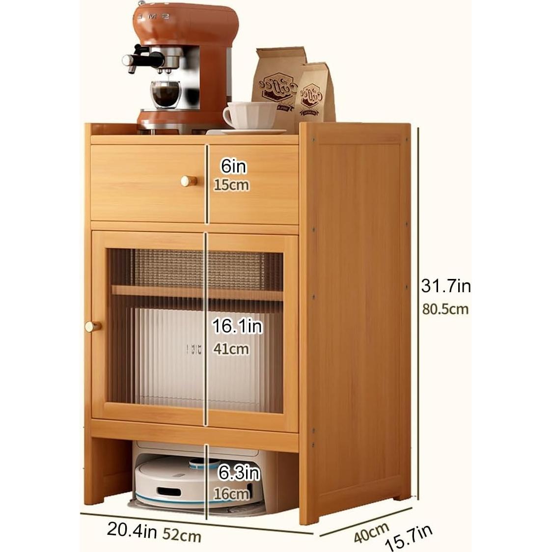 Gabinete de Almacenamiento para Robot Aspirador Nordivo Negro