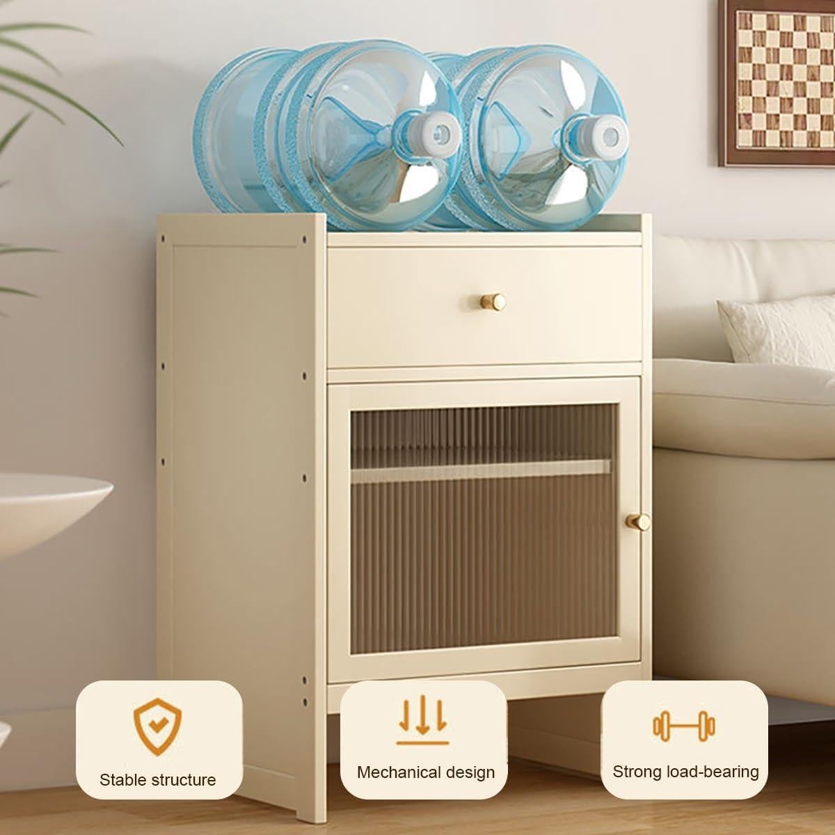 Gabinete de Almacenamiento para Robot Aspirador Nordivo Negro