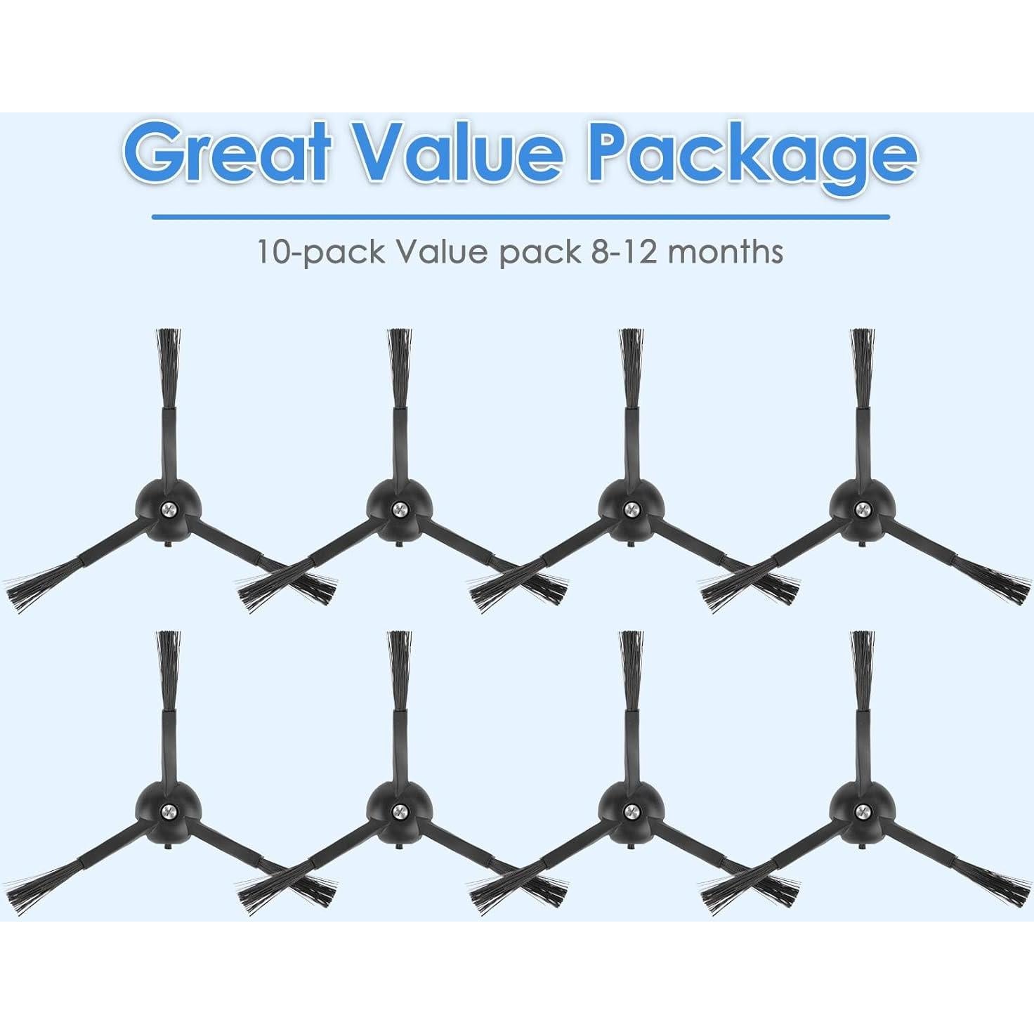 8 Cepillos Laterales COWINORY para Roborock Q5 Max+, S8 MaxV