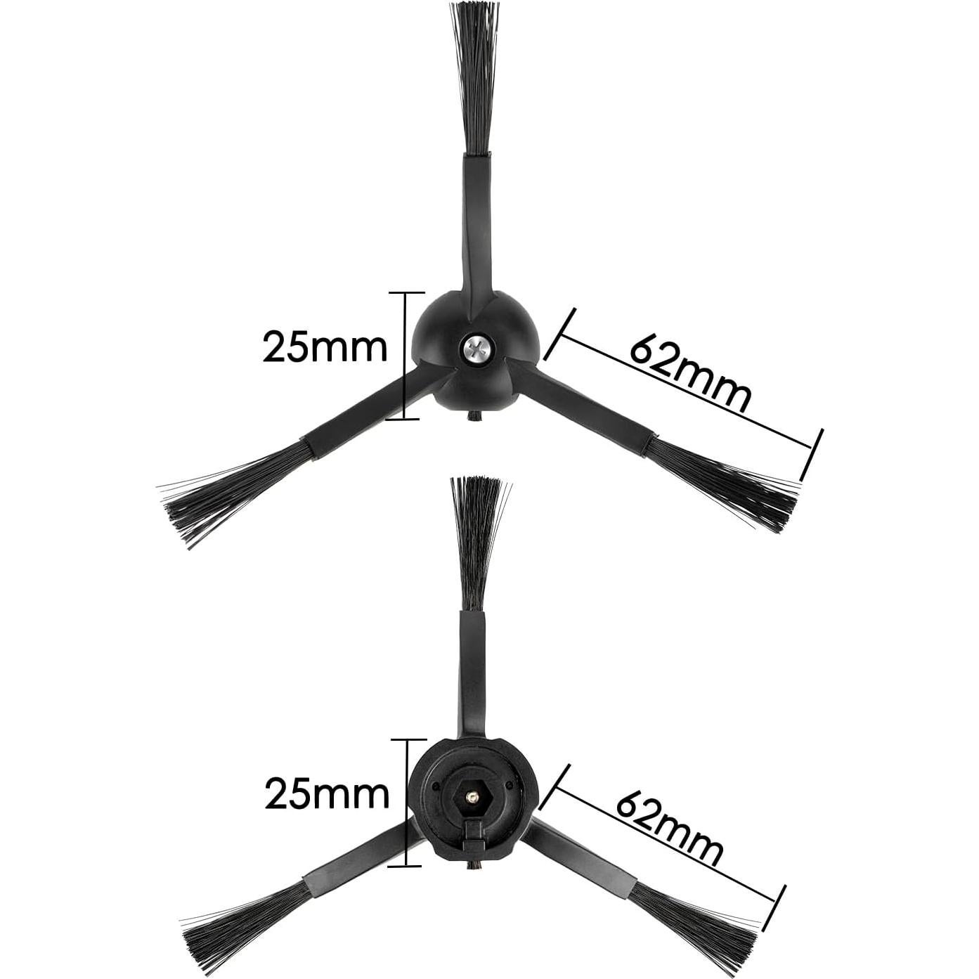 8 Cepillos Laterales COWINORY para Roborock Q5 Max+, S8 MaxV