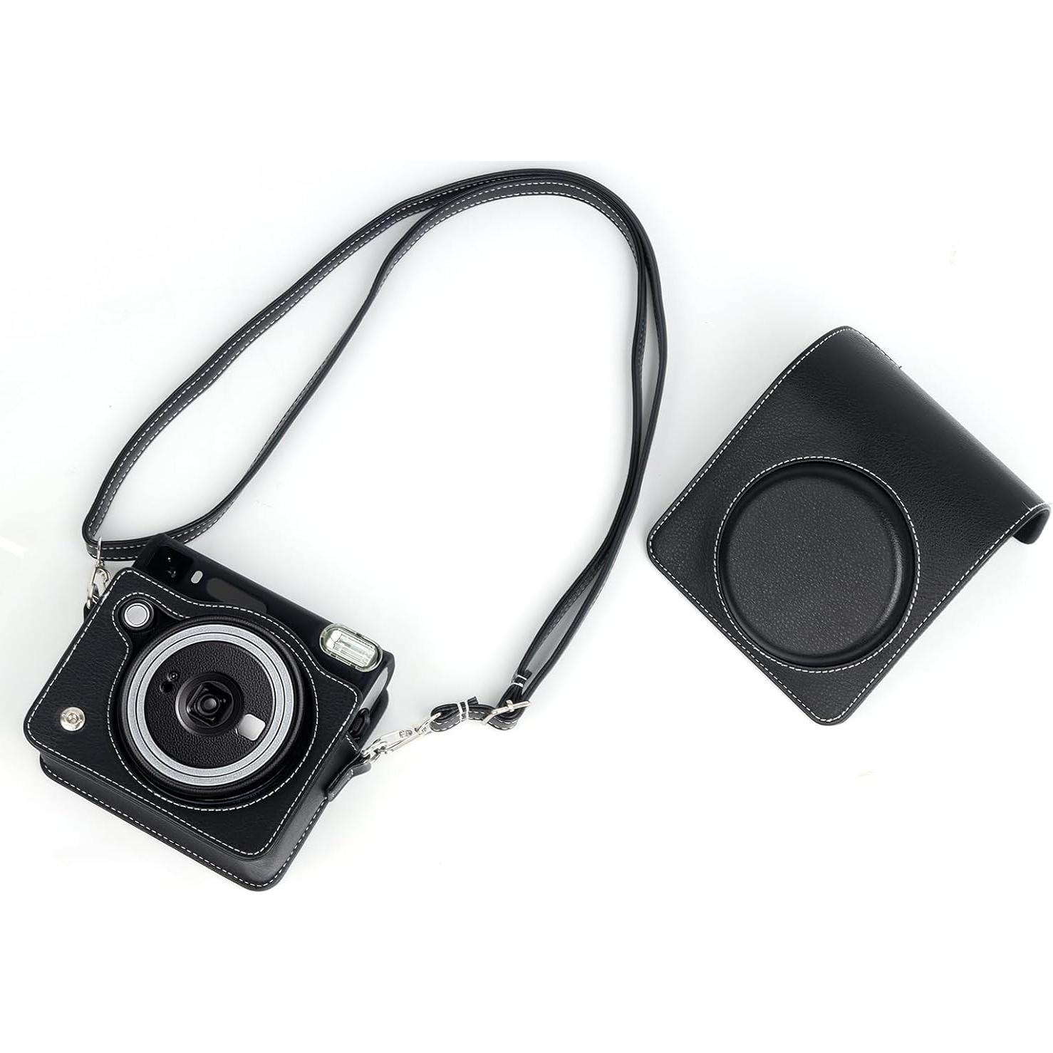 Funda de Cuero PU Rieibi para Fujifilm Instax SQ40 - Negra