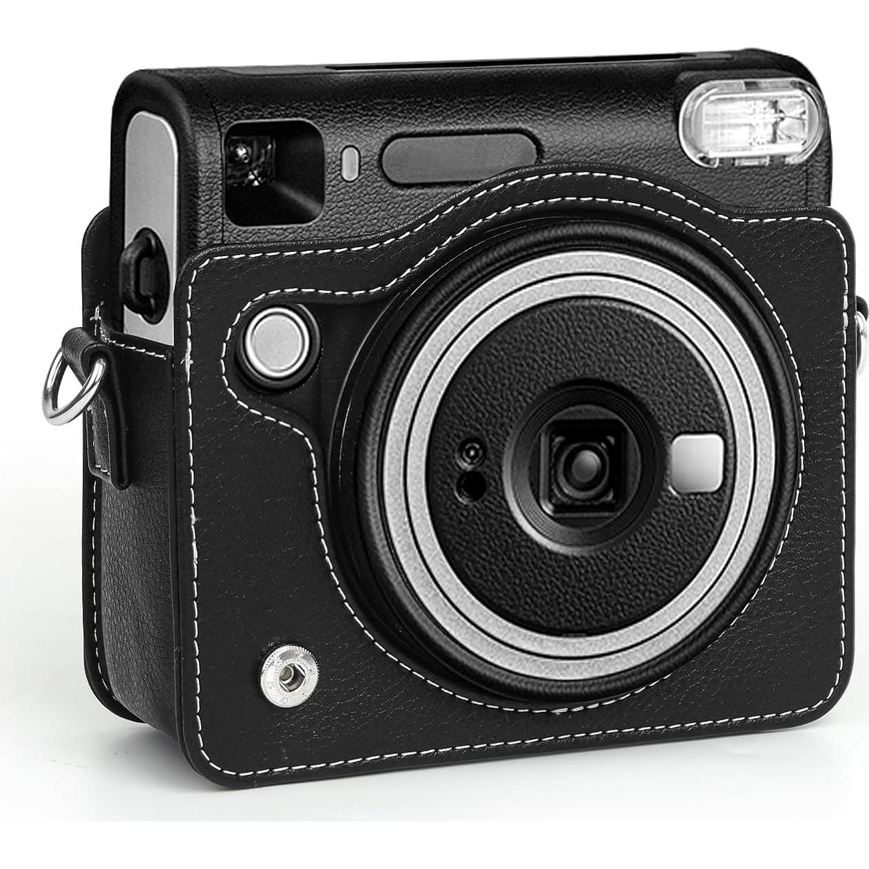 Funda de Cuero PU Rieibi para Fujifilm Instax SQ40 - Negra