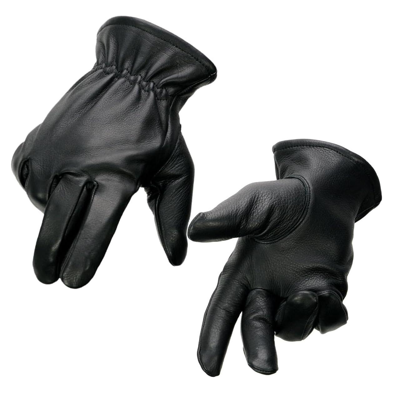 Guantes de motocicleta Milwaukee Leather SH858 negros térmicos