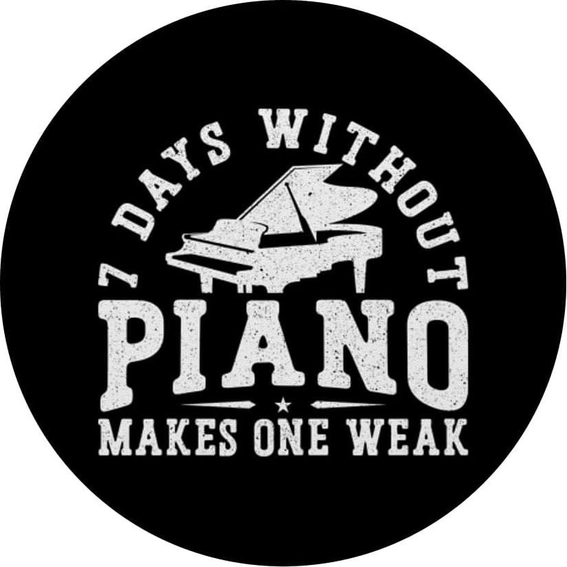 PopGrip Adhesivo PopSockets Profesor de Piano 7 Días Sin Piano