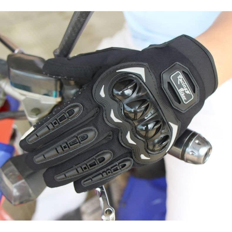 Guantes de Motocicleta HOTNOTE MH - Táctiles y Duros, Negro