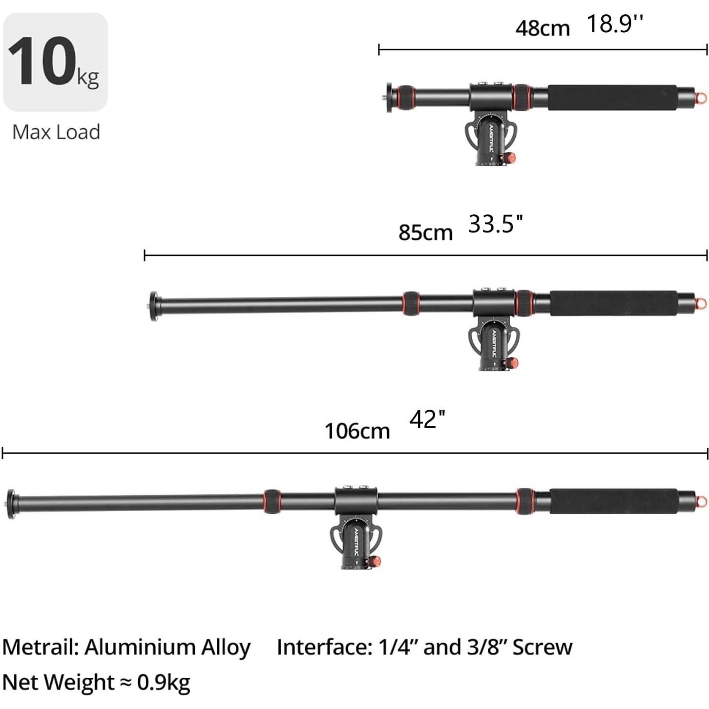 Brazo de Trípode AMBITFUL GM104 106cm Ajustable 10kg