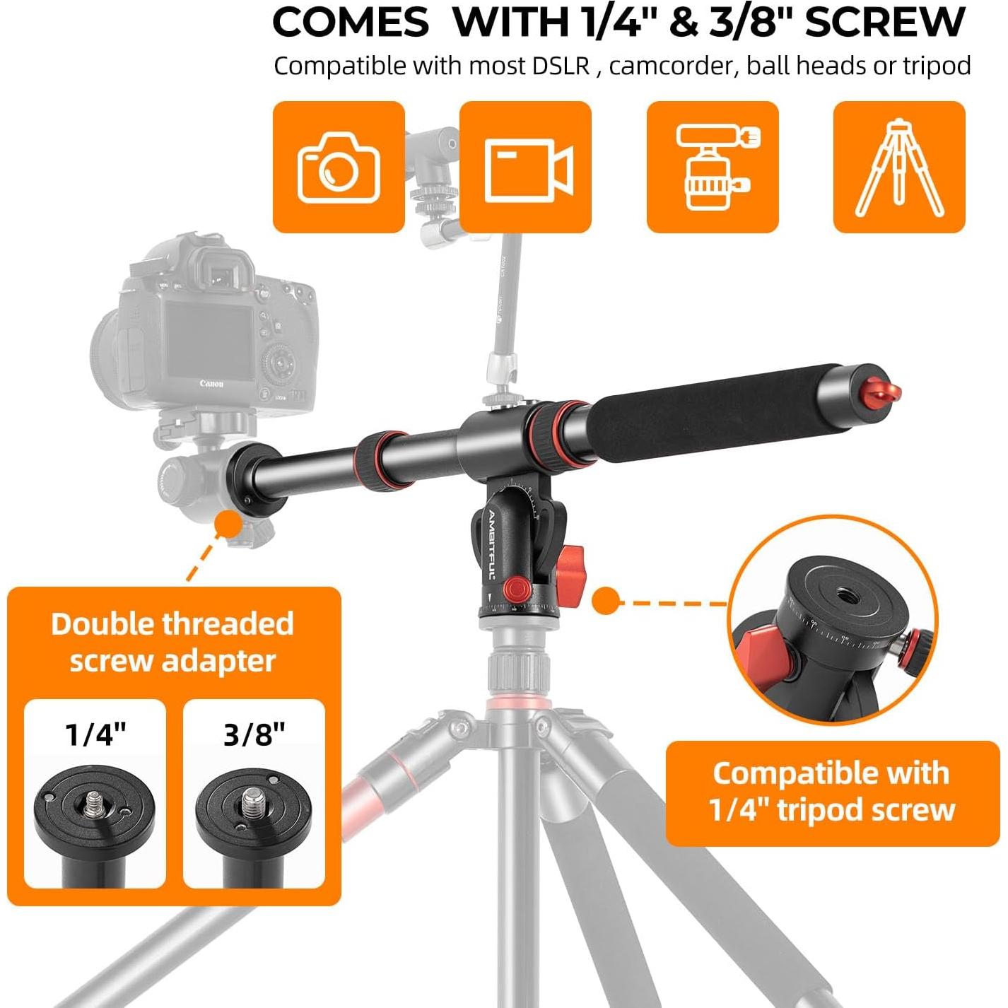 Brazo de Trípode AMBITFUL GM104 106cm Ajustable 10kg