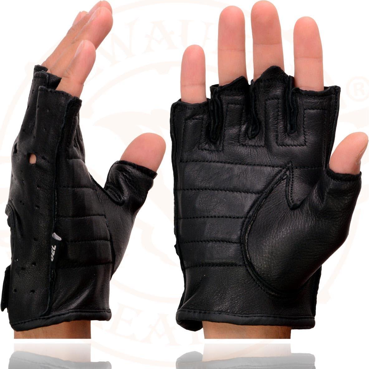 Guantes sin dedos Milwaukee Leather SH851 de ciervo negro