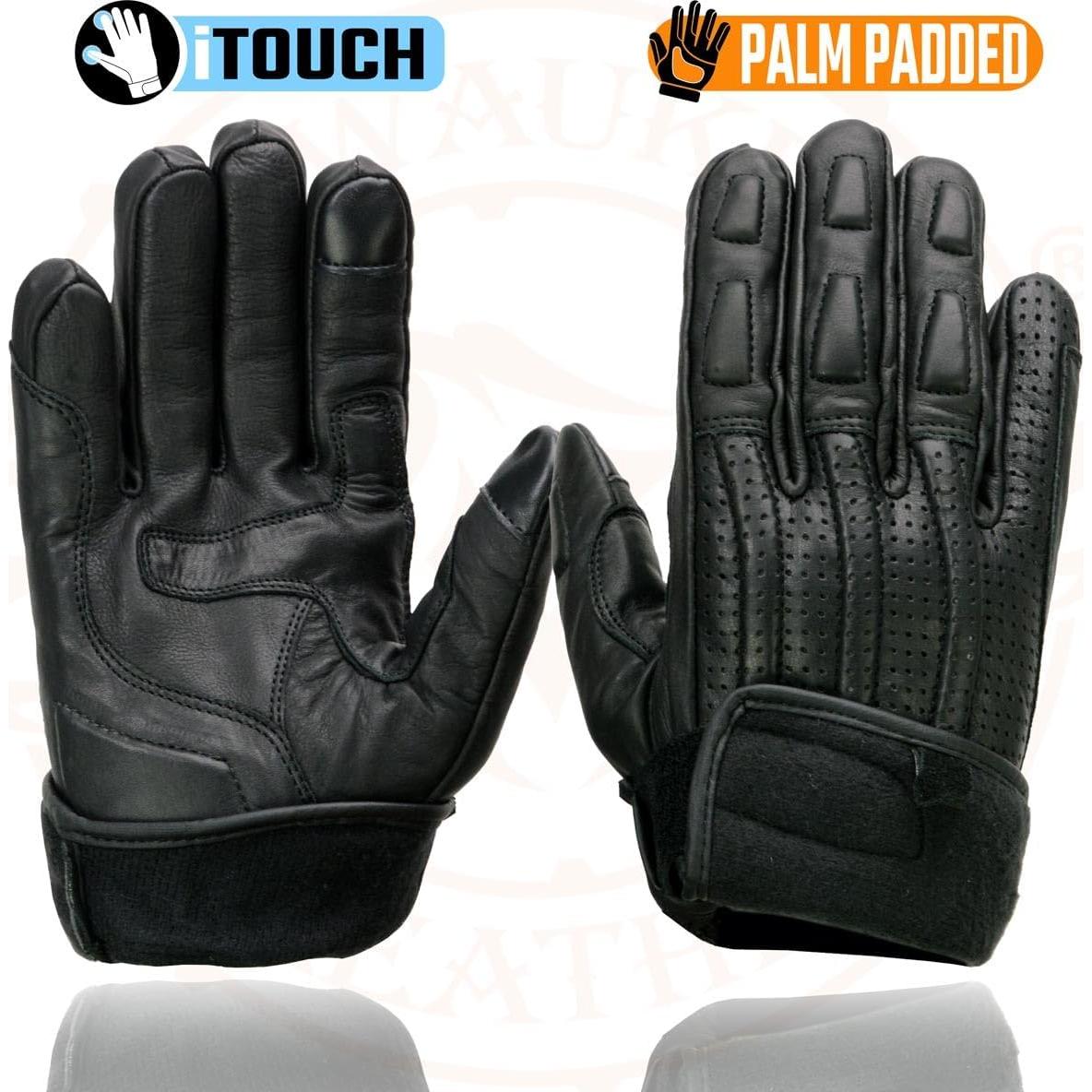 Guantes de motocicleta Milwaukee Leather MG7526 Talla 3X Negro