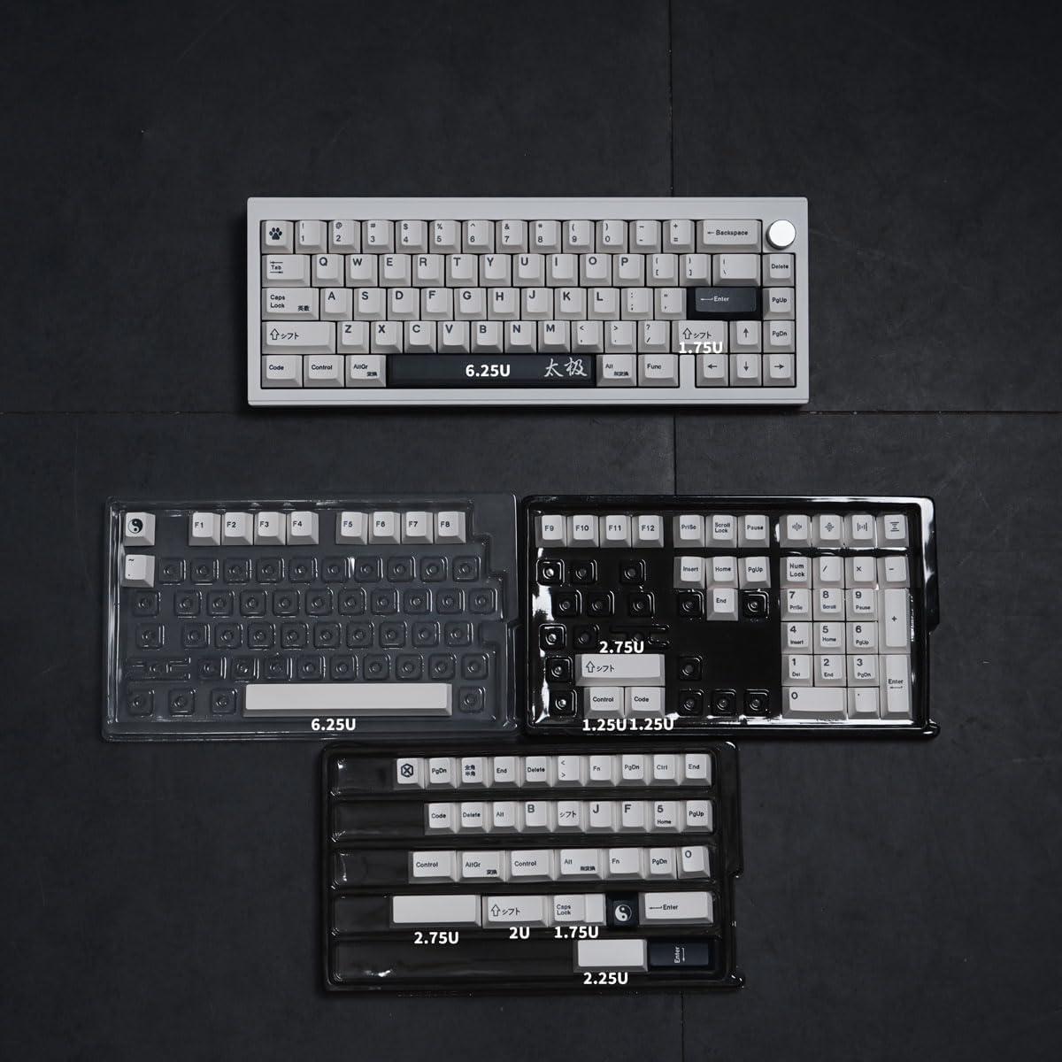 Teclado Mecánico Gliging 133 Teclas DYE-Sub PBT Ergonomico