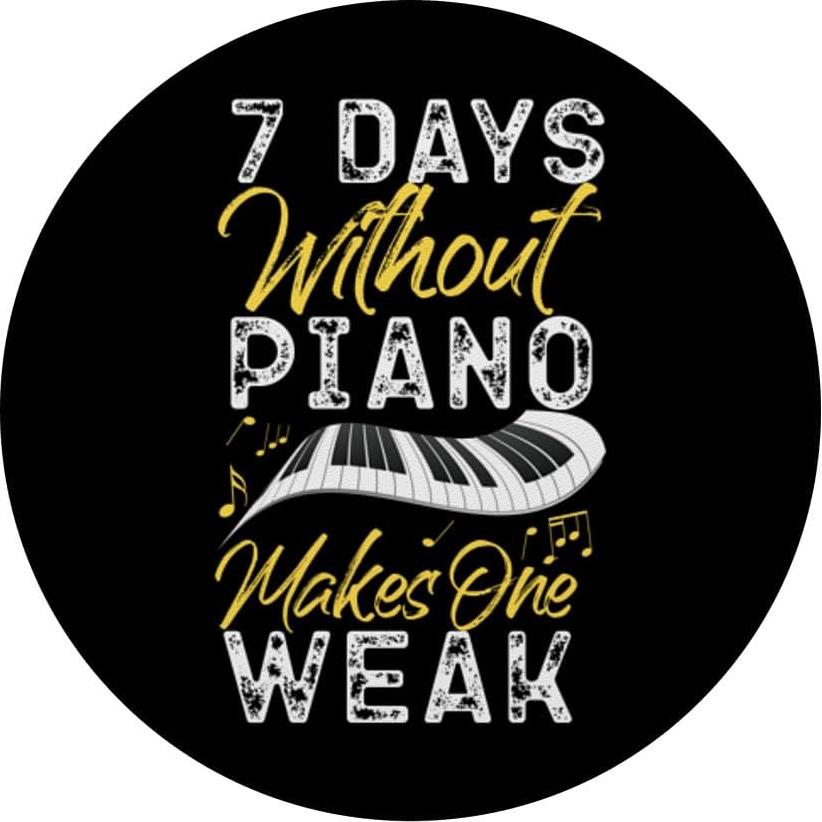 PopGrip Adhesivo PopSockets Profesor de Piano 7 Días Sin Piano