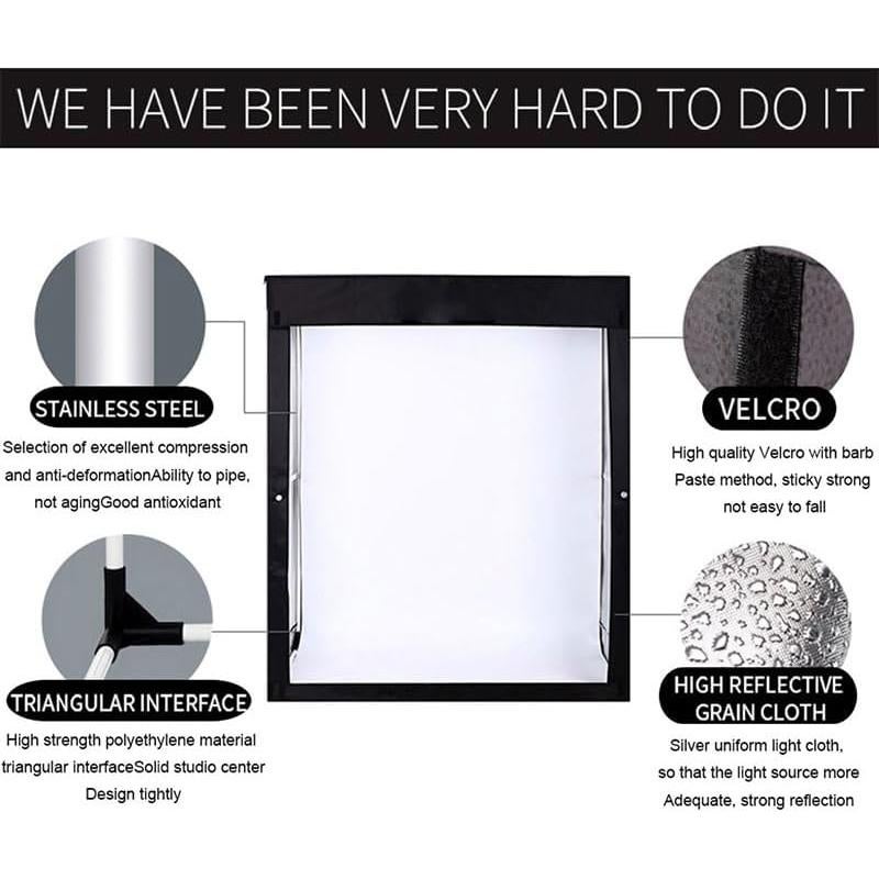 Caja de Luz LED Estudio Fotográfico REFLEX CAMERA 120x50cm