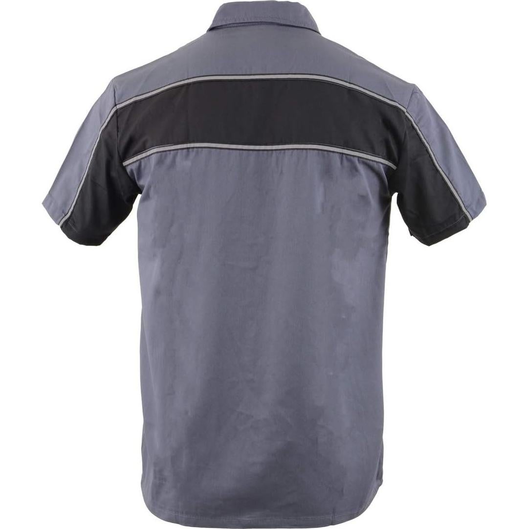 Camisa de Mecánico Biker Clothing Co. MDM11671 Gris y Negro