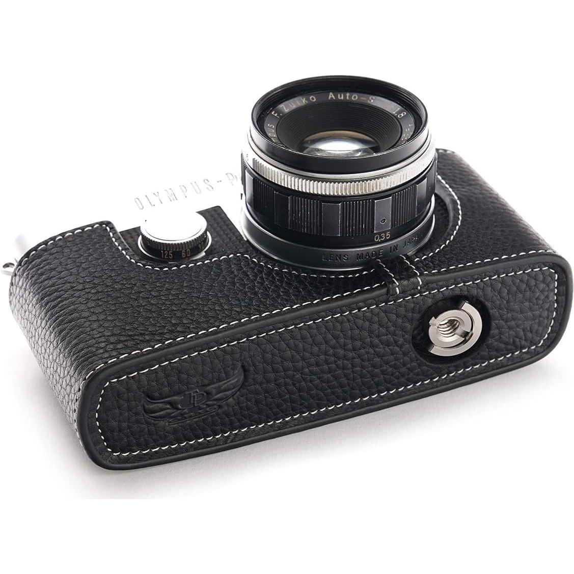 Funda de Cámara de Cuero Real BolinUS para Olympus Pen-FT