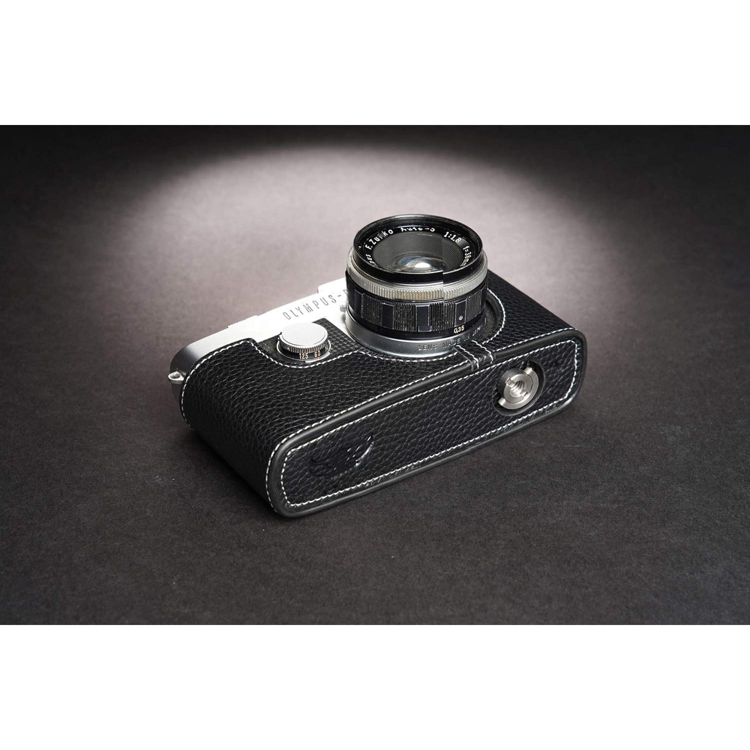 Funda de Cámara de Cuero Real BolinUS para Olympus Pen-FT