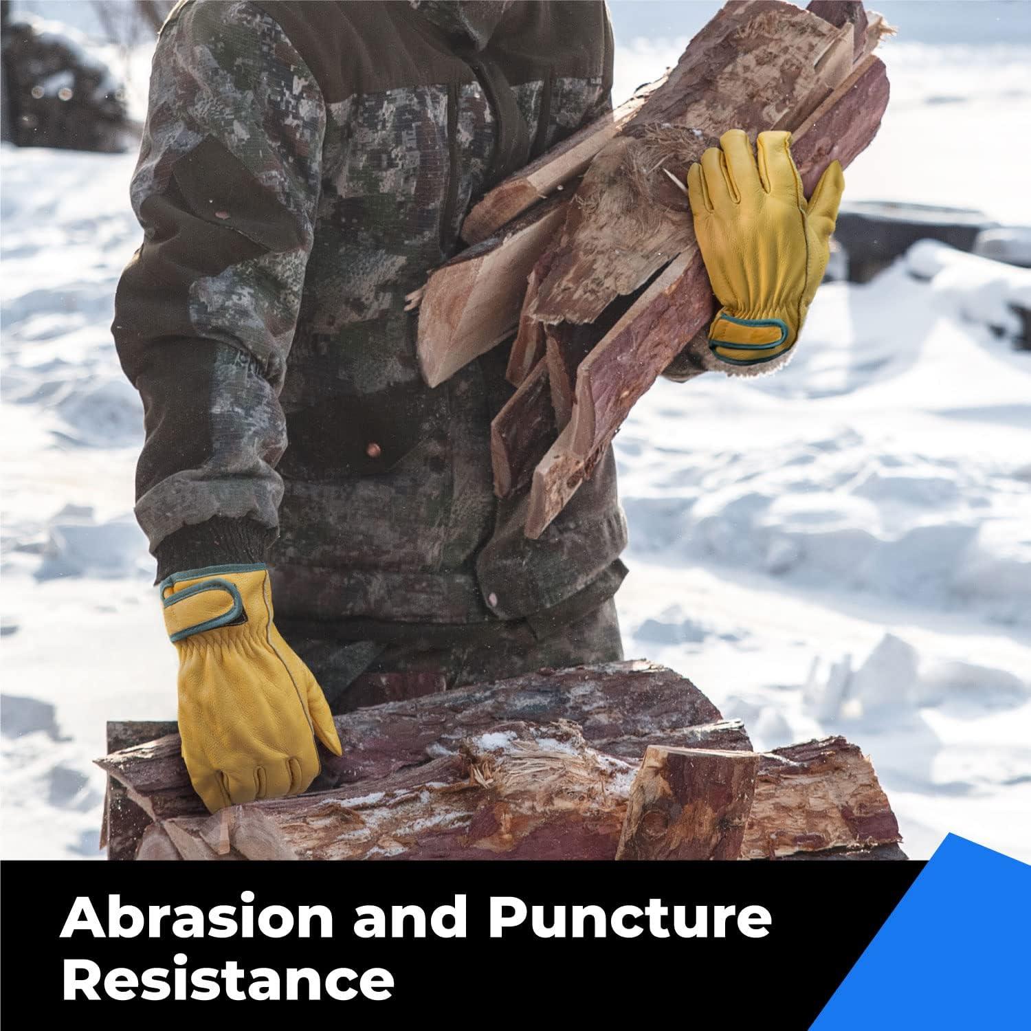 Guantes de Trabajo Toolant de Cuero Invierno Talla Grande