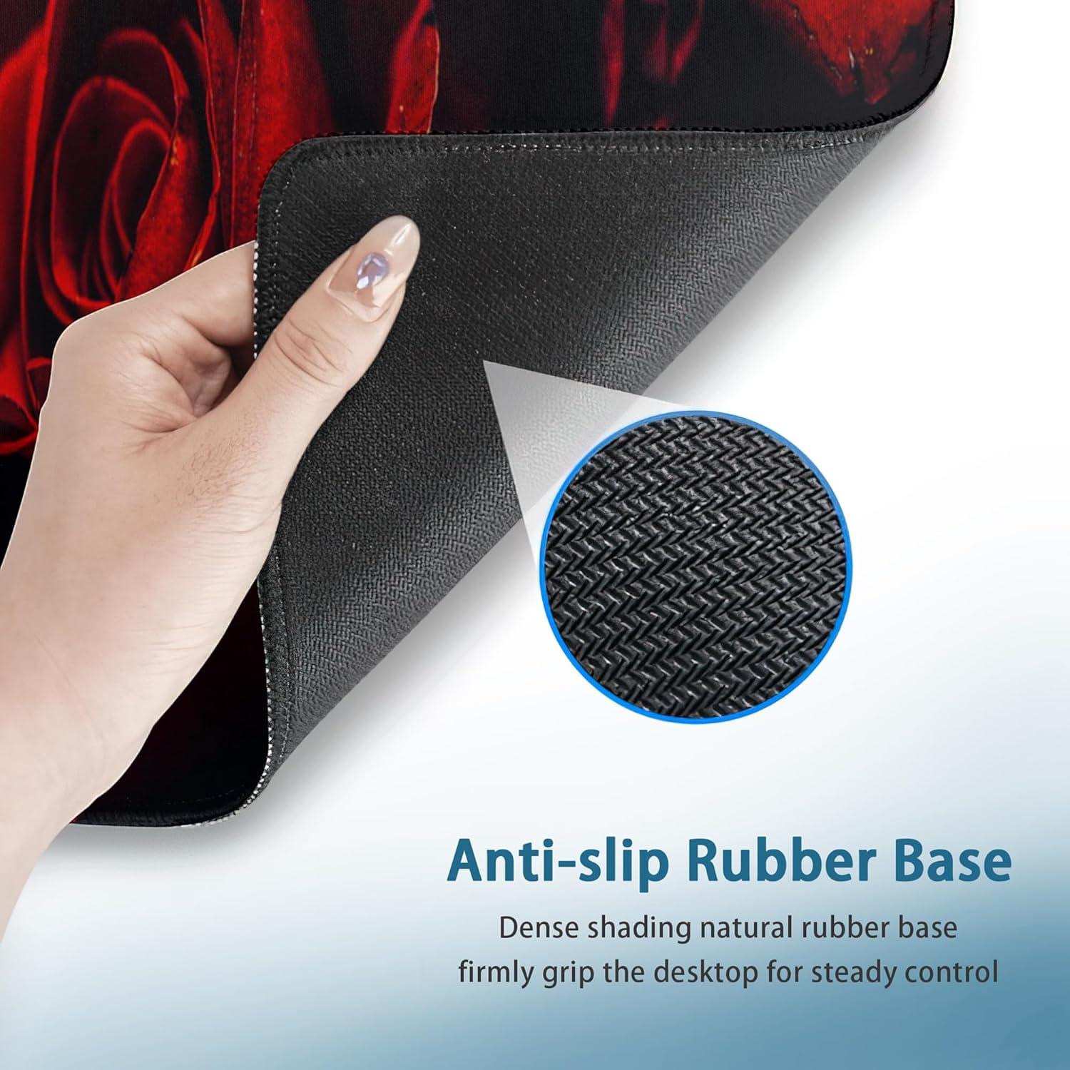 Alfombrilla de Ratón Gaming Meikosks XL Rosa Roja 80x30cm