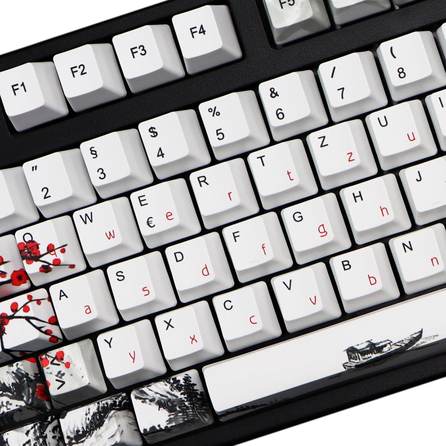 Set de Teclas Mecánicas PBT 111 MOLGRIA para Teclado Alemán