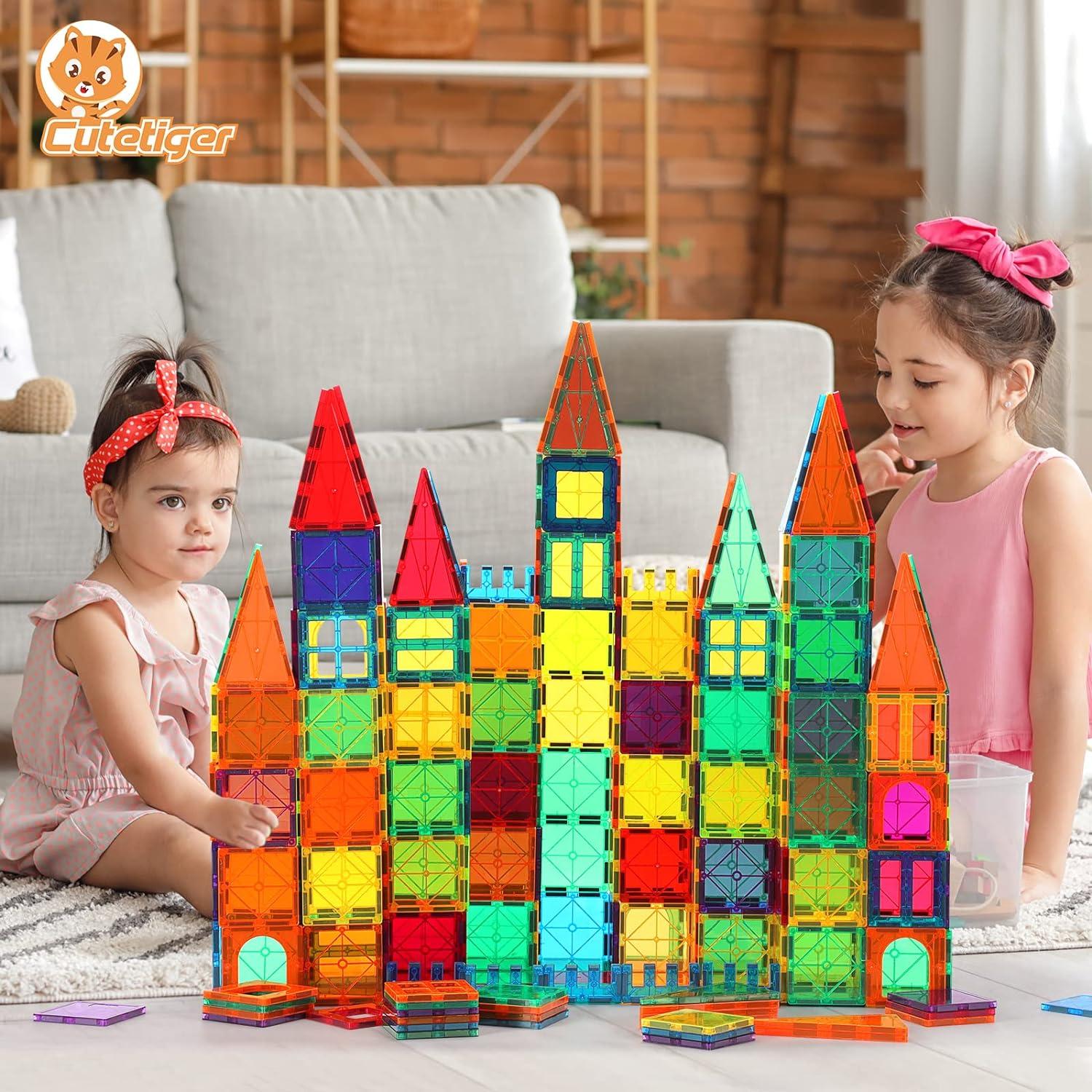 Azulejos Magnéticos CuteTiger 100PCS Juguete STEM Creativo