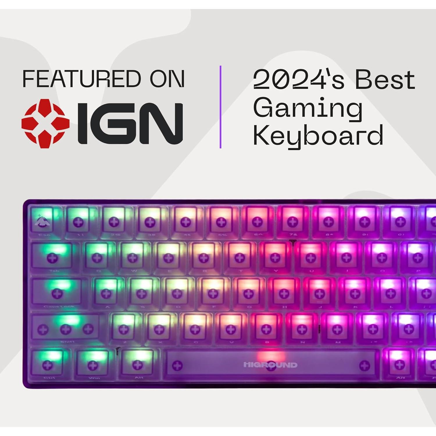 Teclado Mecánico Higround HG65 Ametista 65% RGB USB