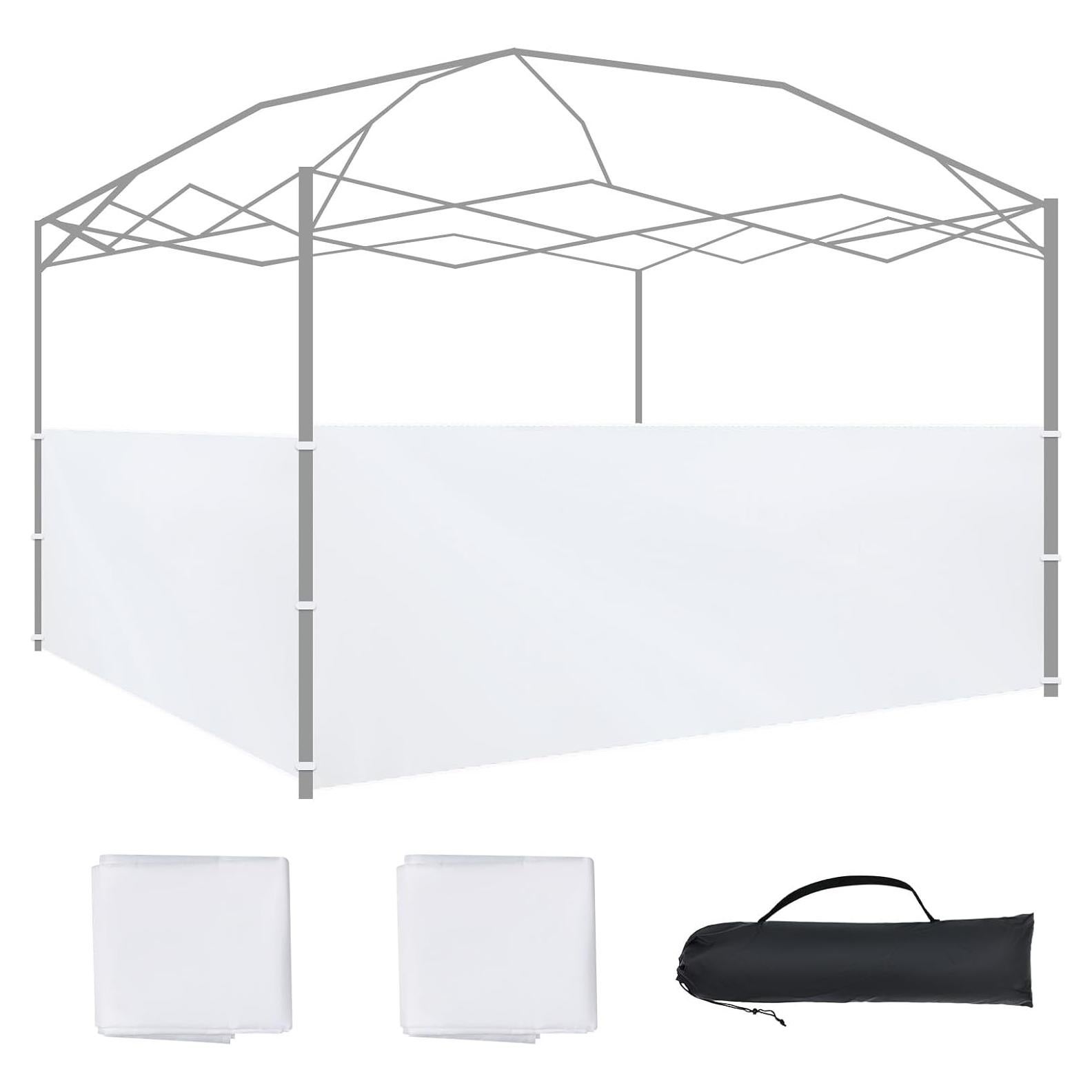 Paneles Laterales de Carpa Smoothnovelty 2 Pcs 2.96x0.95m Blanco
