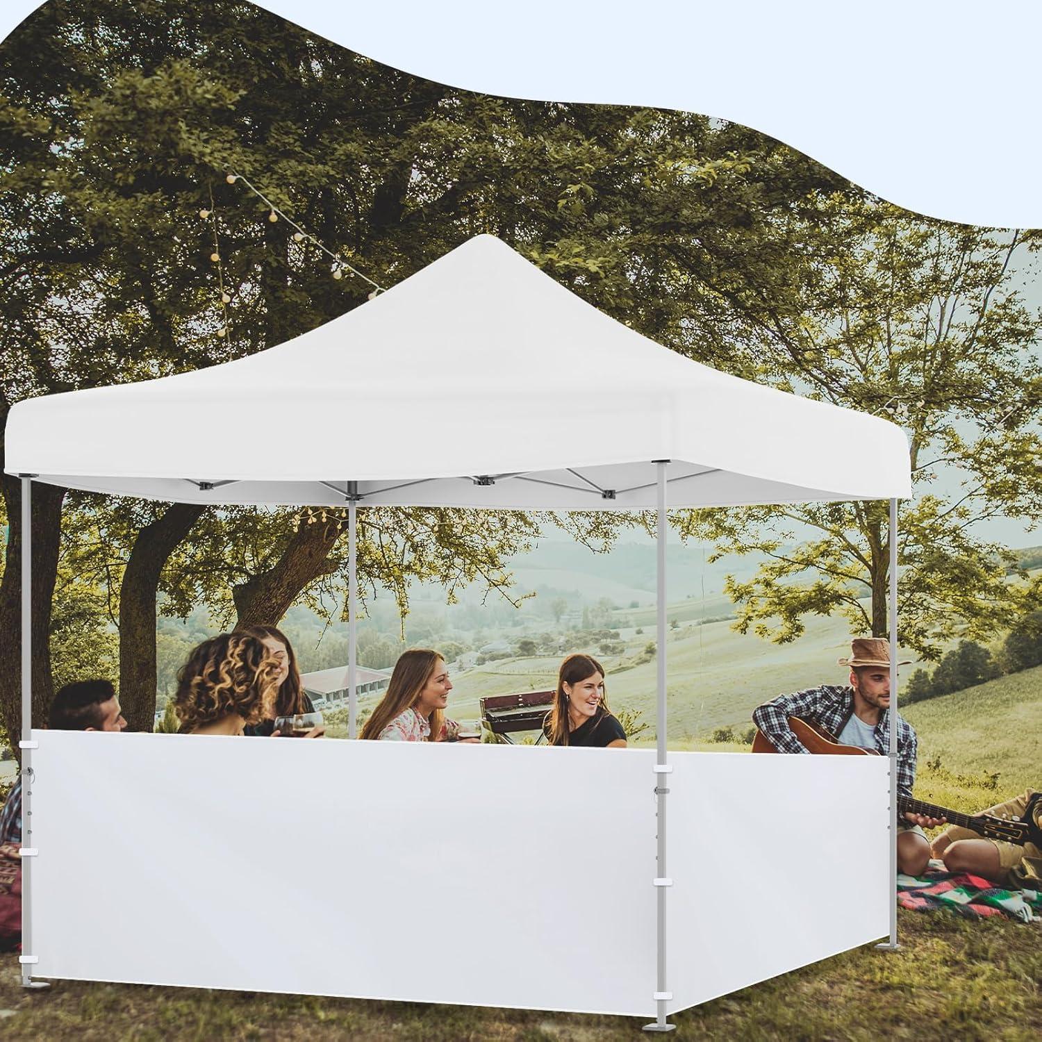 Paneles Laterales de Carpa Smoothnovelty 2 Pcs 2.96x0.95m Blanco