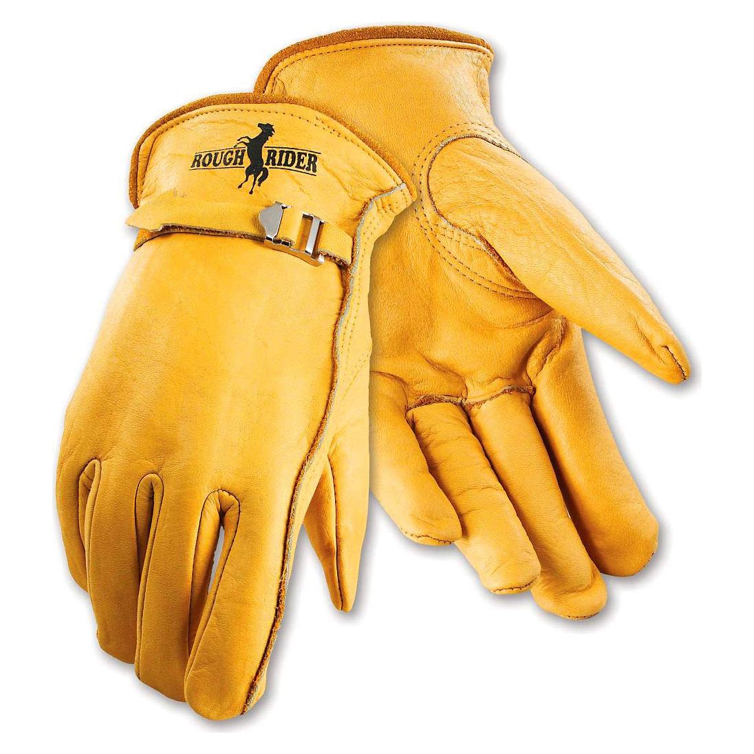 Guantes de Conductor Galeton 25101PR-L de Cuero Dorado Grande