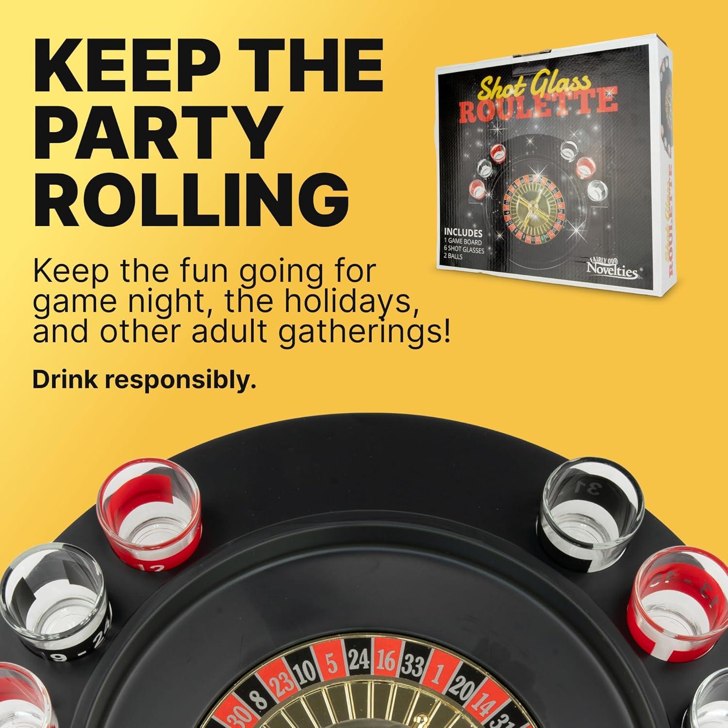 Set de Ruleta de Vasos de Chupito Fairly Odd, 6 PCS