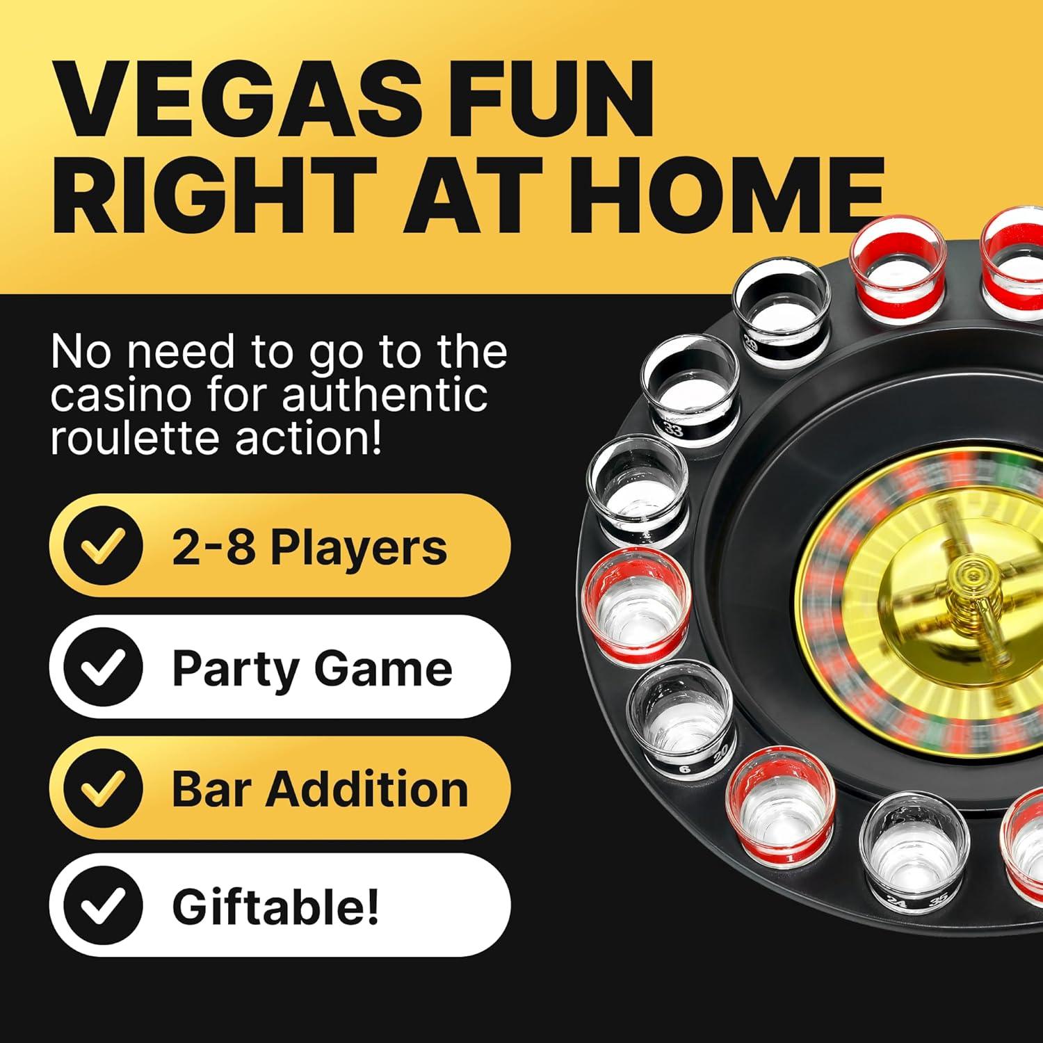 Juego de Ruleta de Shot Fairly Odd Novelties 16 Piezas