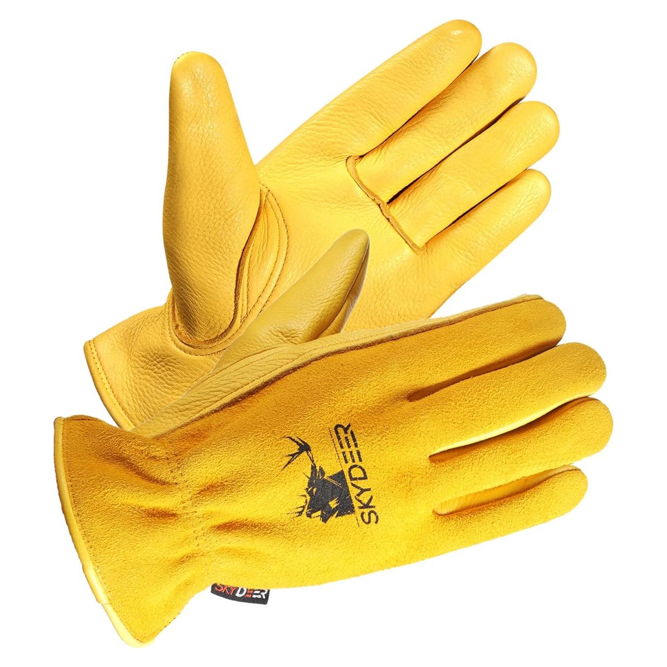 Guantes de Trabajo SKYDEER de Piel de Ciervo SD2212 Grande