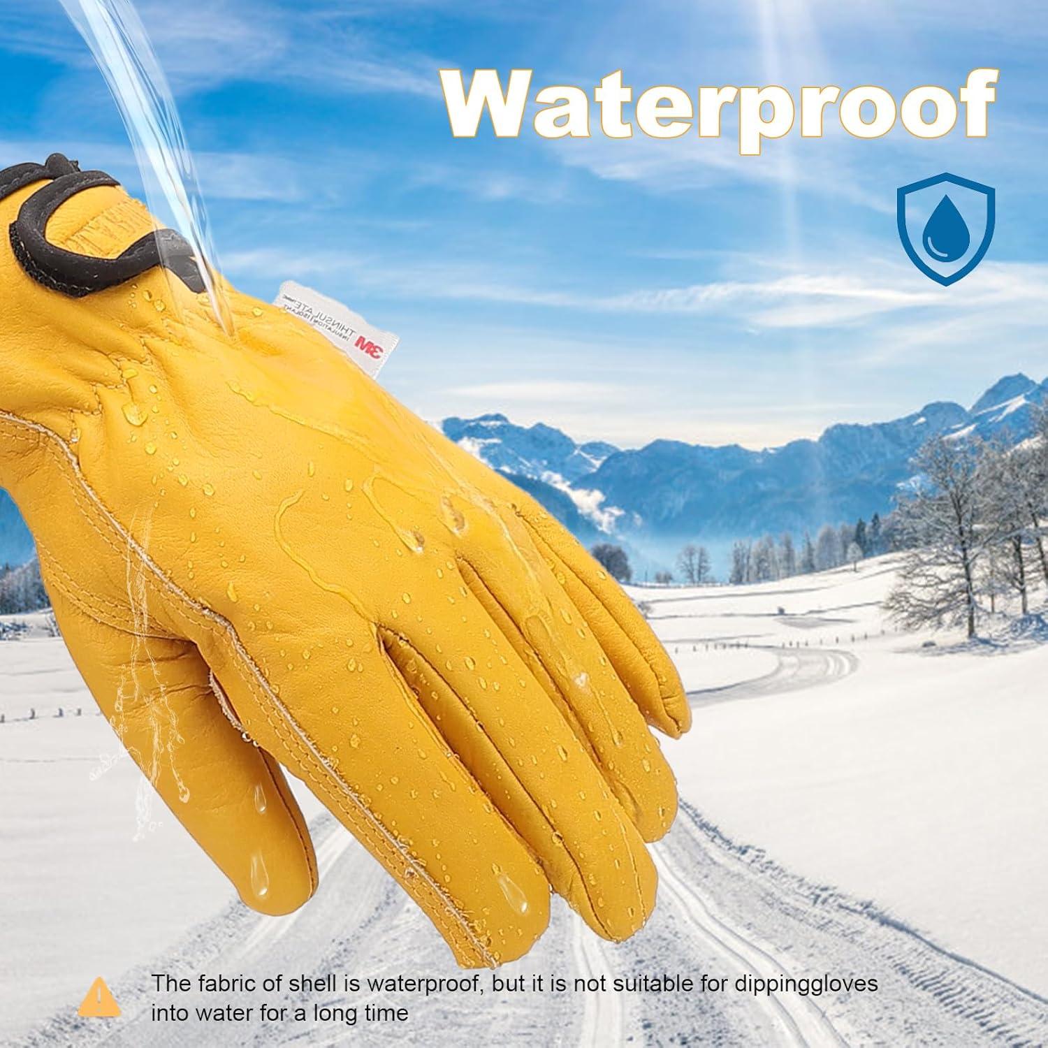 Guantes de Trabajo Invierno SLARMOR Térmicos 100g Color Amarillo