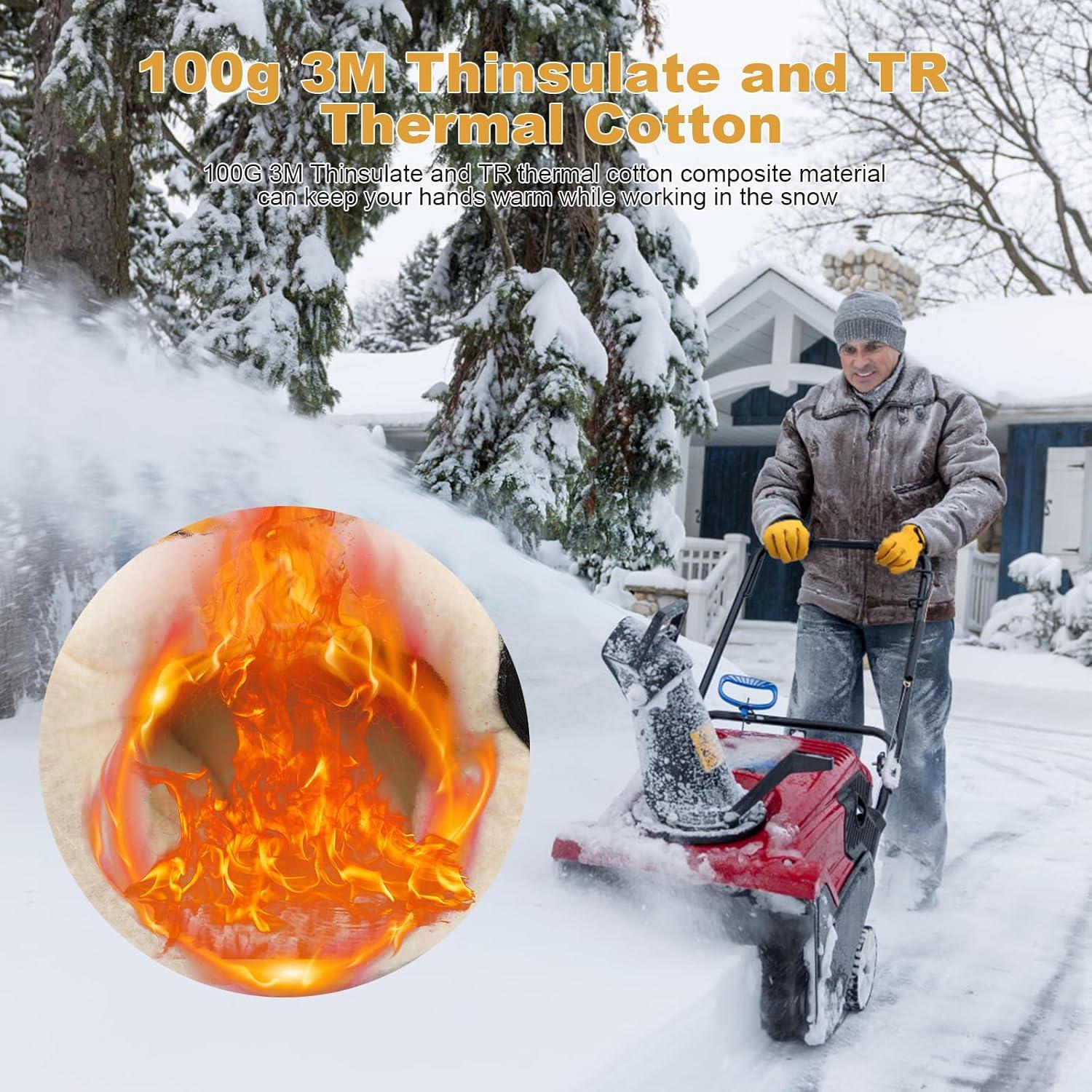 Guantes de Trabajo Invierno SLARMOR Térmicos 100g Color Amarillo