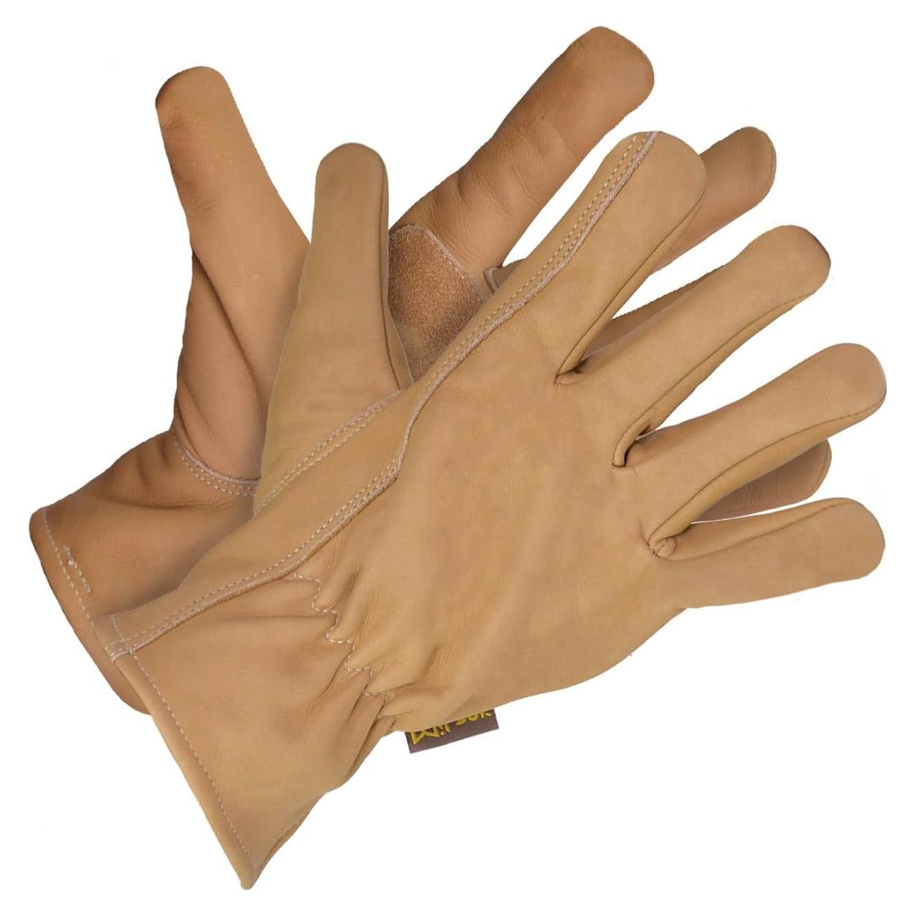 Guantes de Trabajo de Cuero Premium Reforzados para Hombres