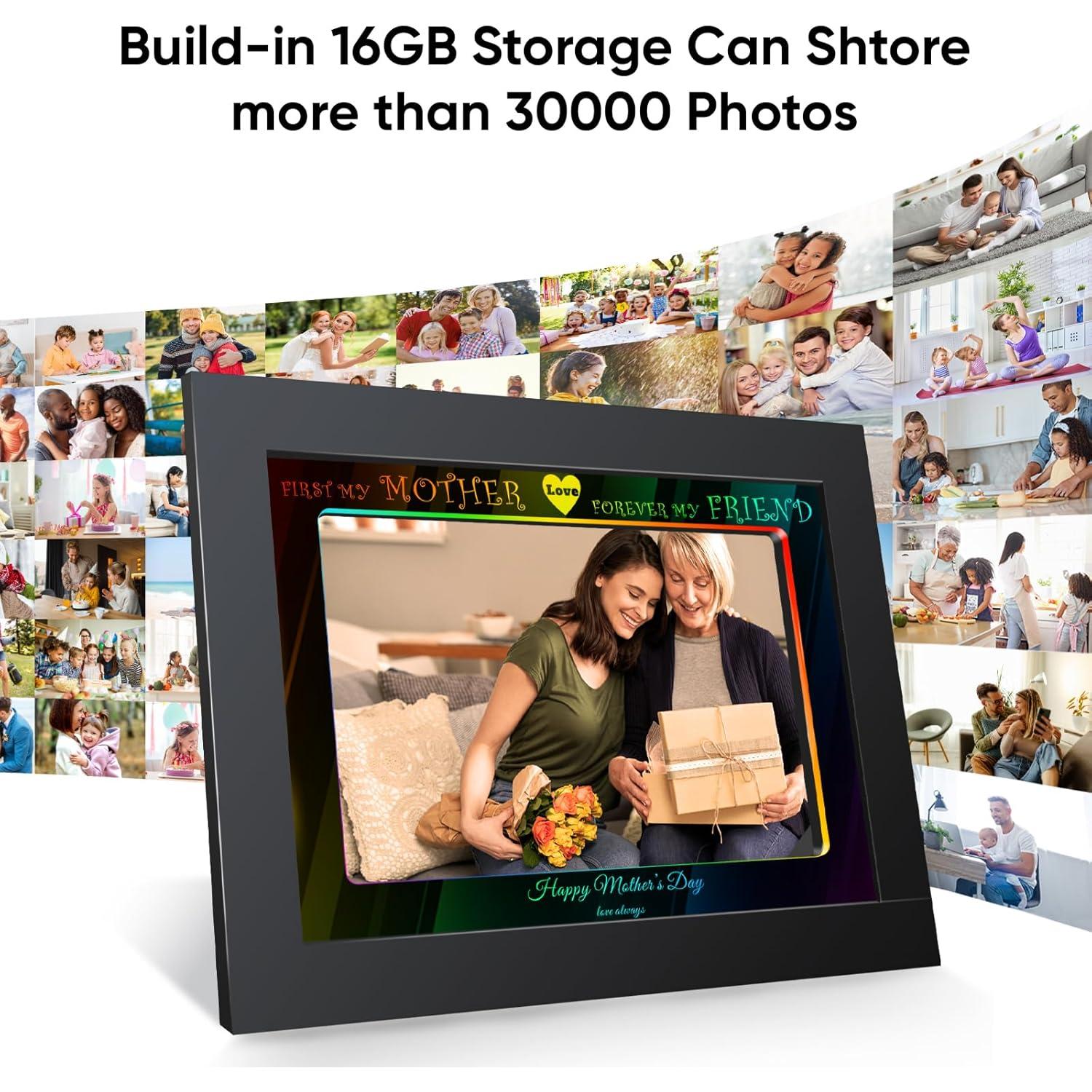 Marco de Foto Digital LED WiFi 10.1" Sonicgrace 16GB HD